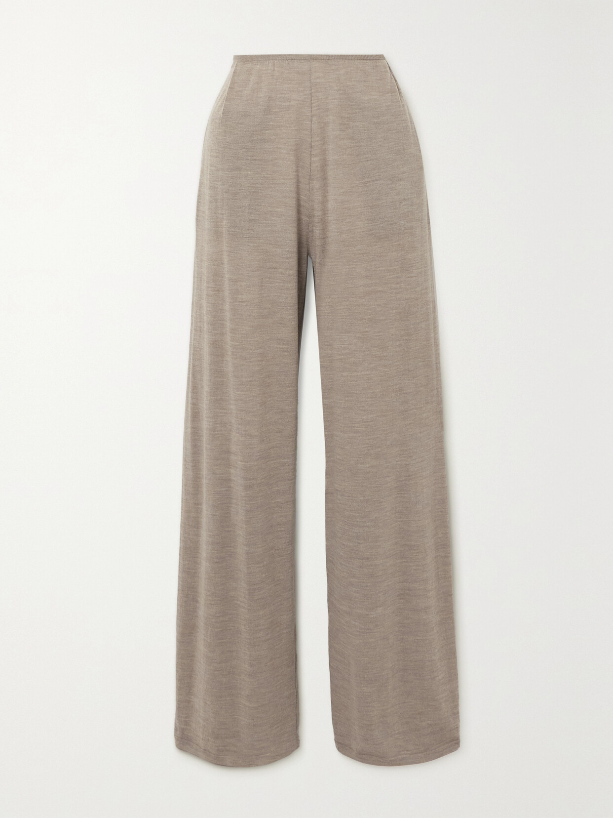 LESET - James Merino Wool Wide-leg Pants - Neutrals