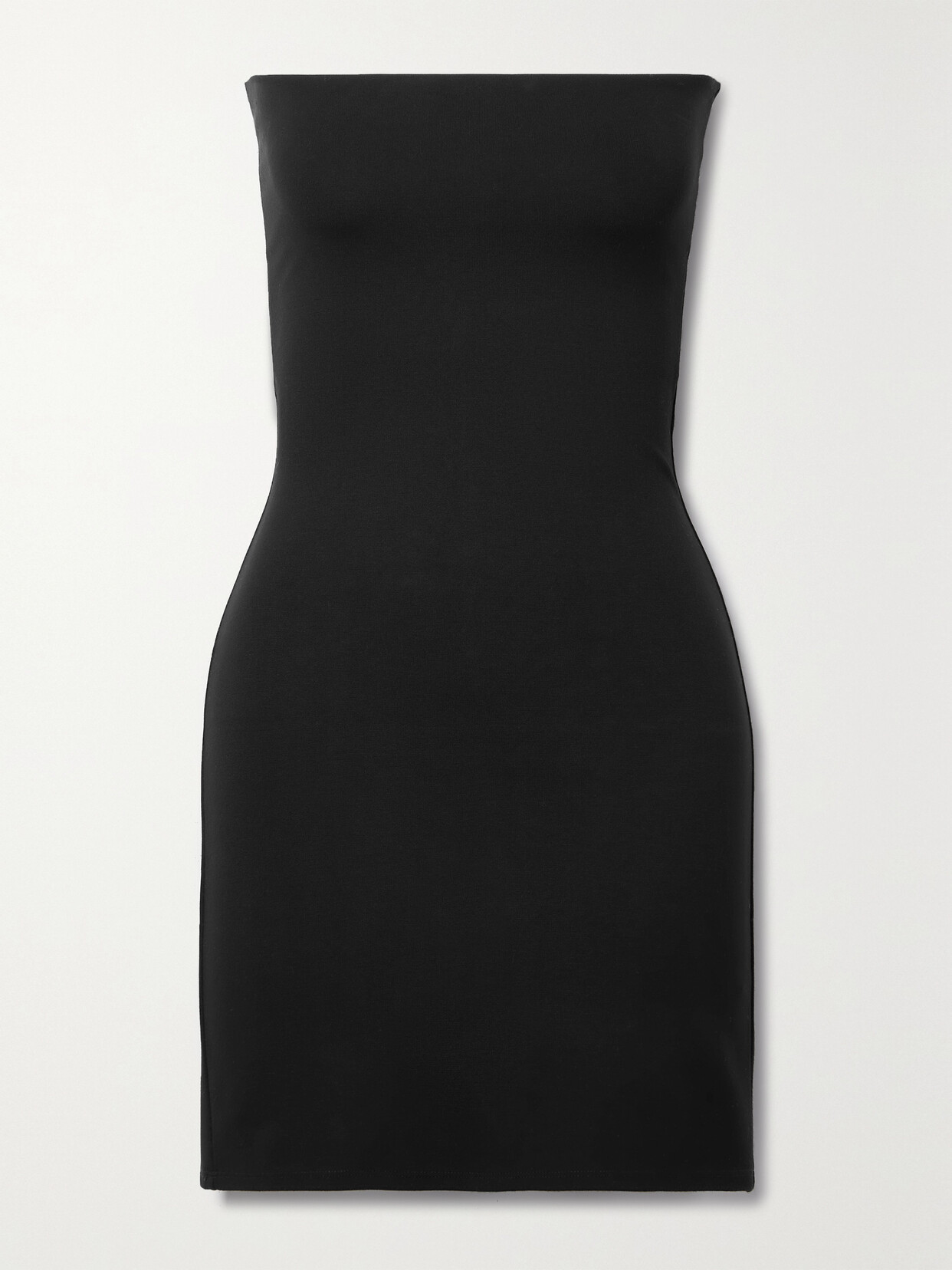 LESET Rio Strapless Stretch-ponte Mini Dress - Black