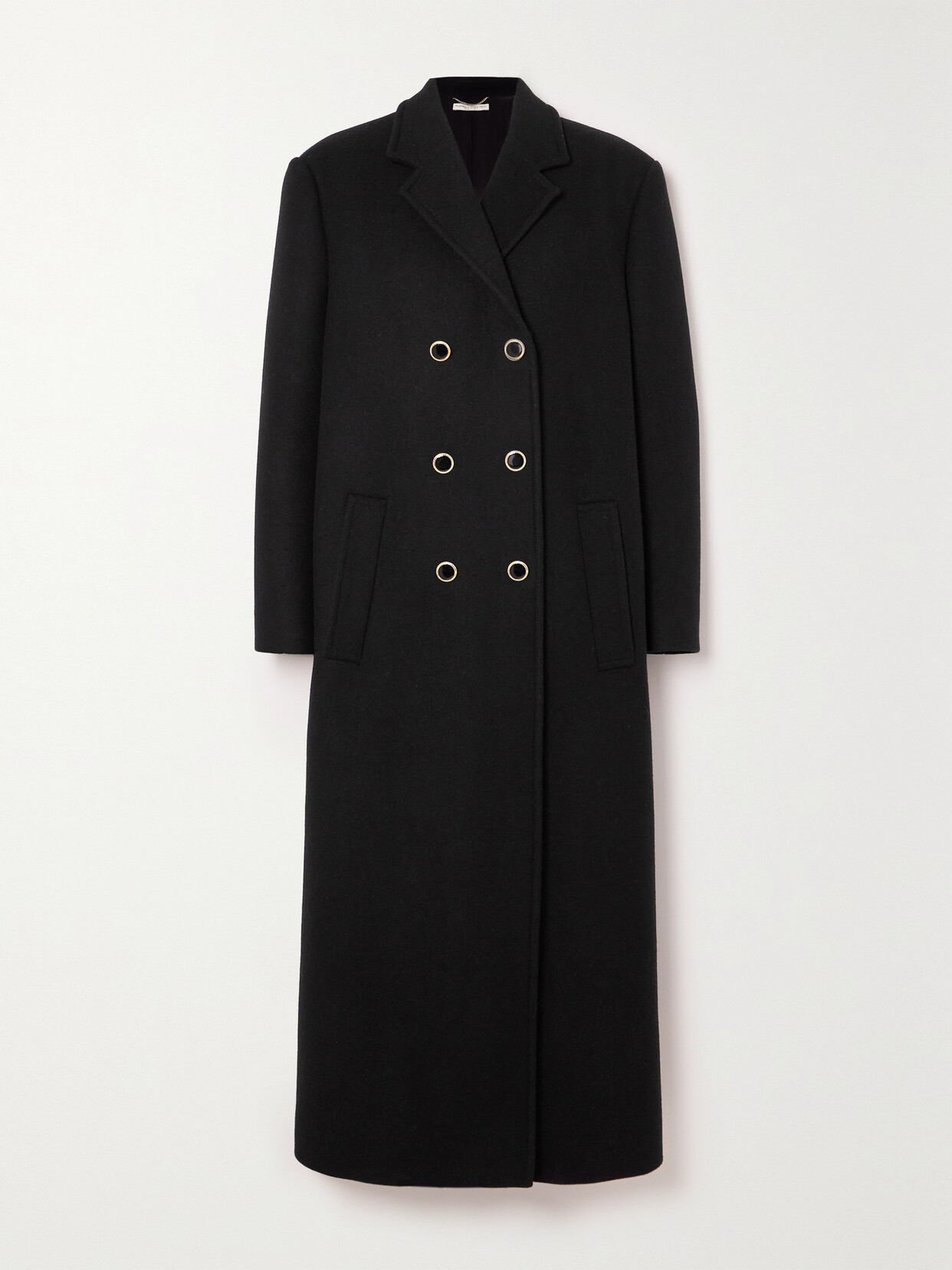 Alessandra Rich - Double-breasted Wool-felt Coat - Black