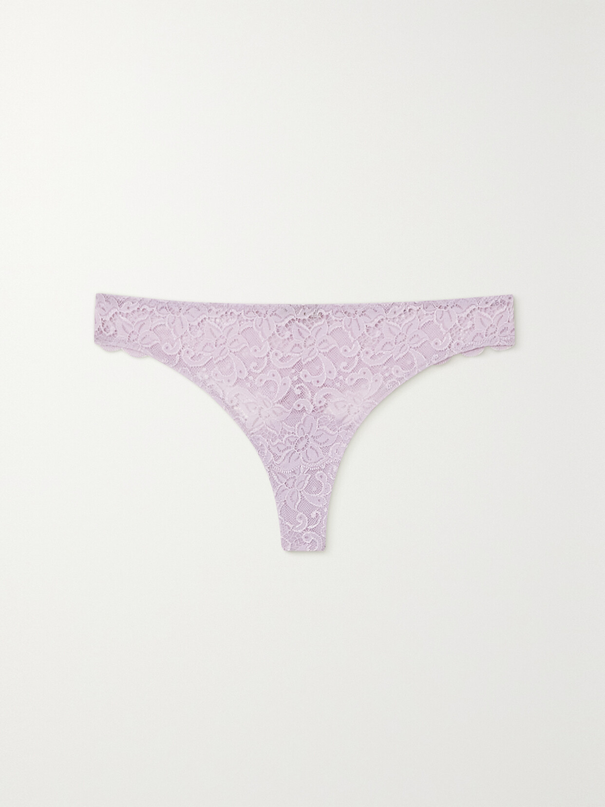 Hanro Petal Scalloped Stretch-lace Brief - Pink