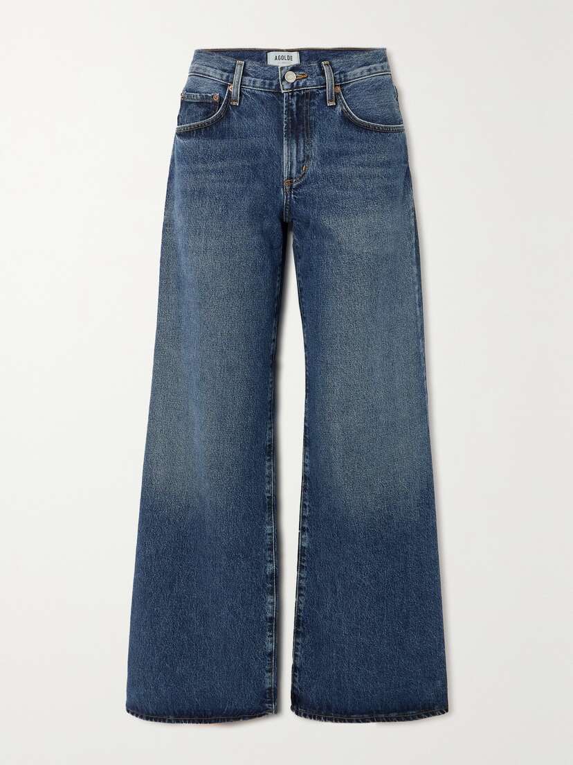 AGOLDE Clara Baggy Low-rise Wide-leg Organic Jeans