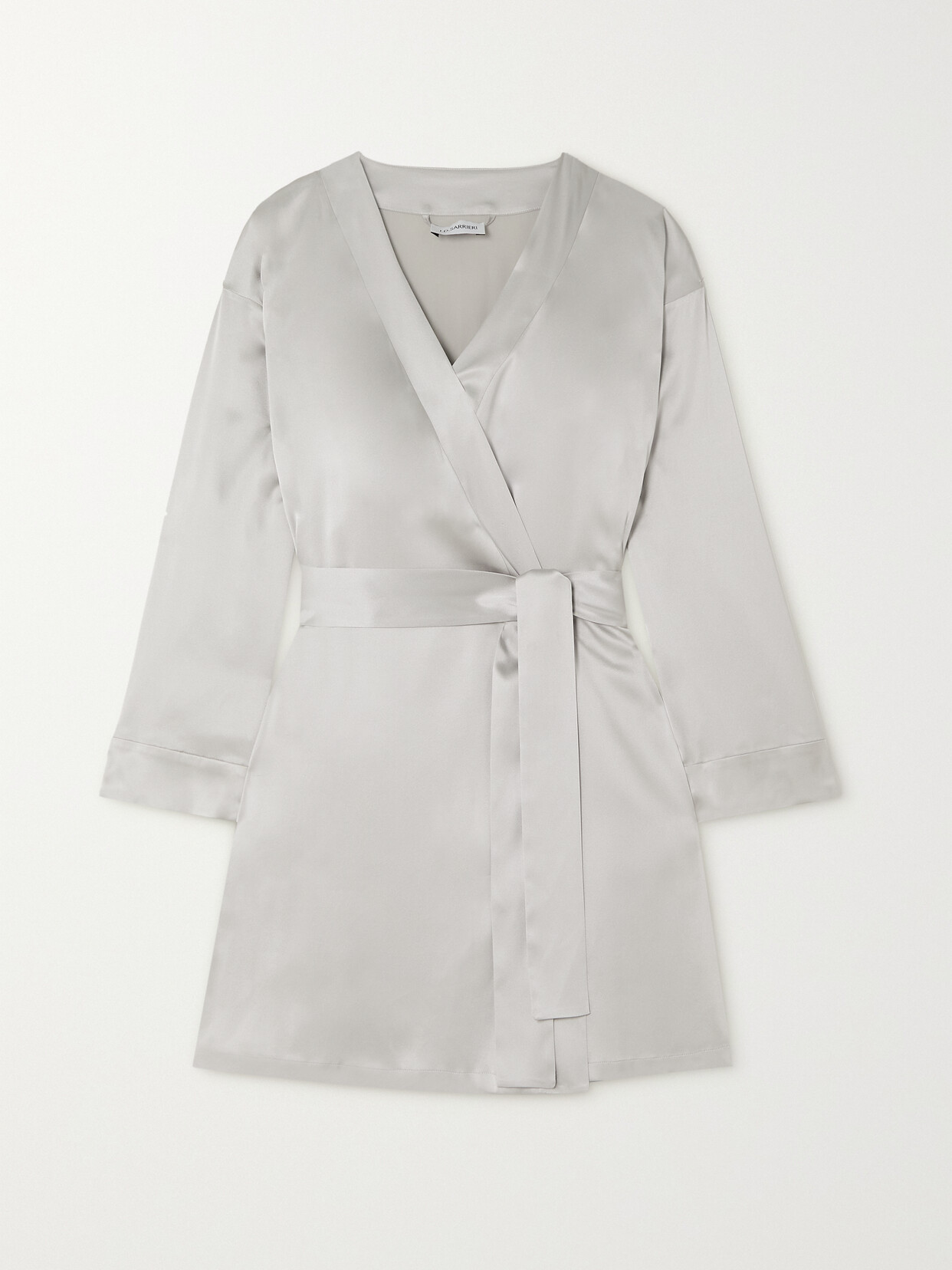 I.D. Sarrieri Anastasia Silk-blend Satin Robe