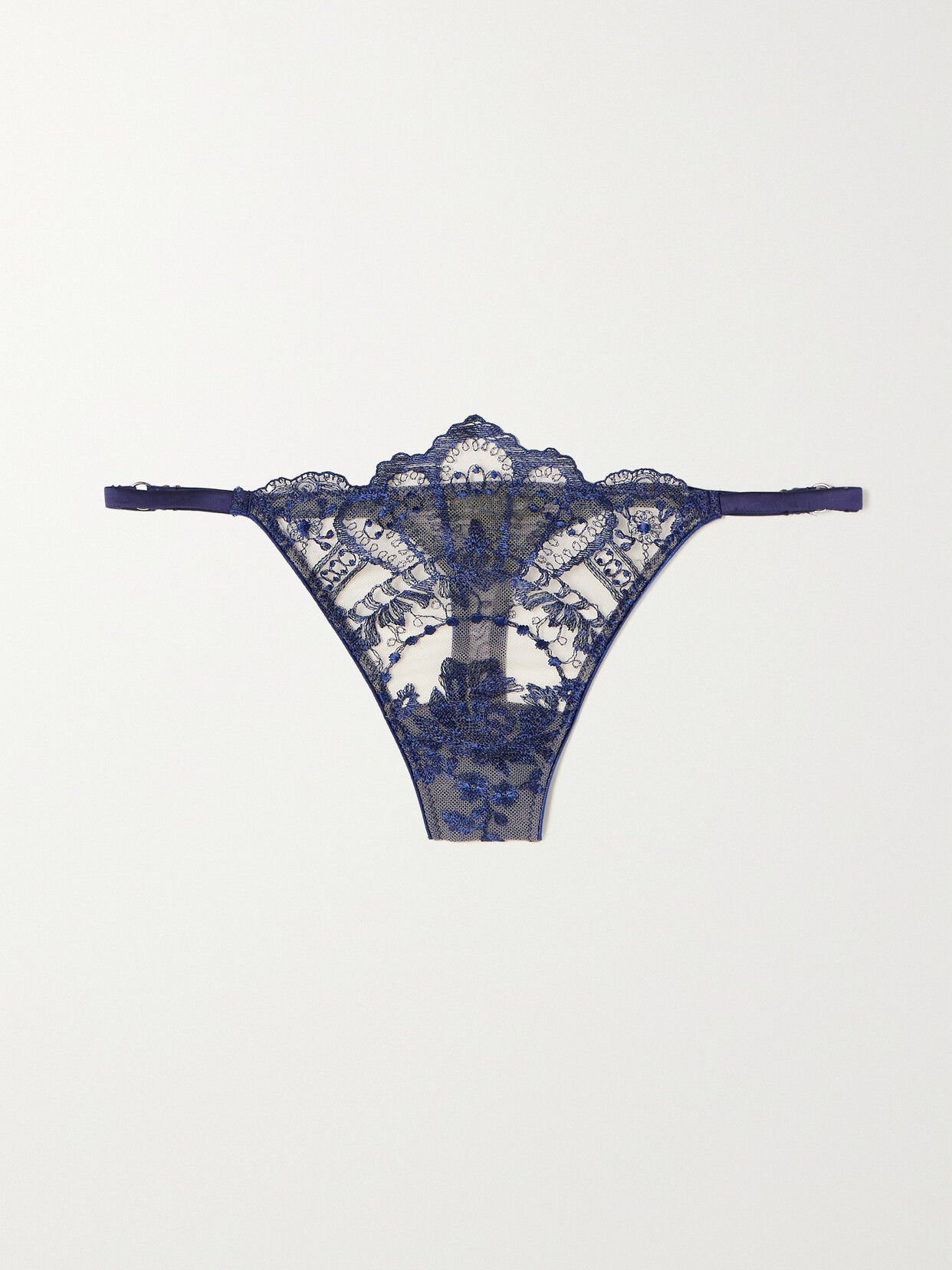 I.D. Sarrieri - La Naissance De Venus Lace Thong - Blue