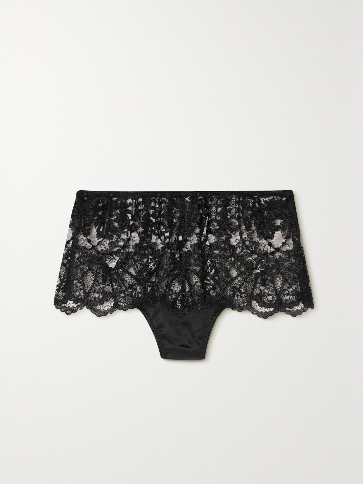 I.D. Sarrieri - Black Lotus Lace Briefs - medium