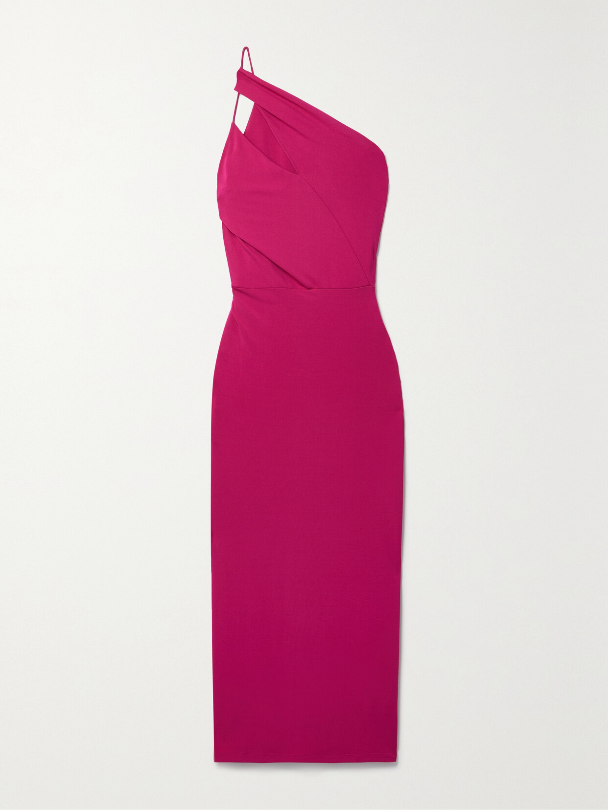 Et Ochs + Net Sustain Ruth One-shoulder Ruched Stretch-jersey Midi Dress - Pink