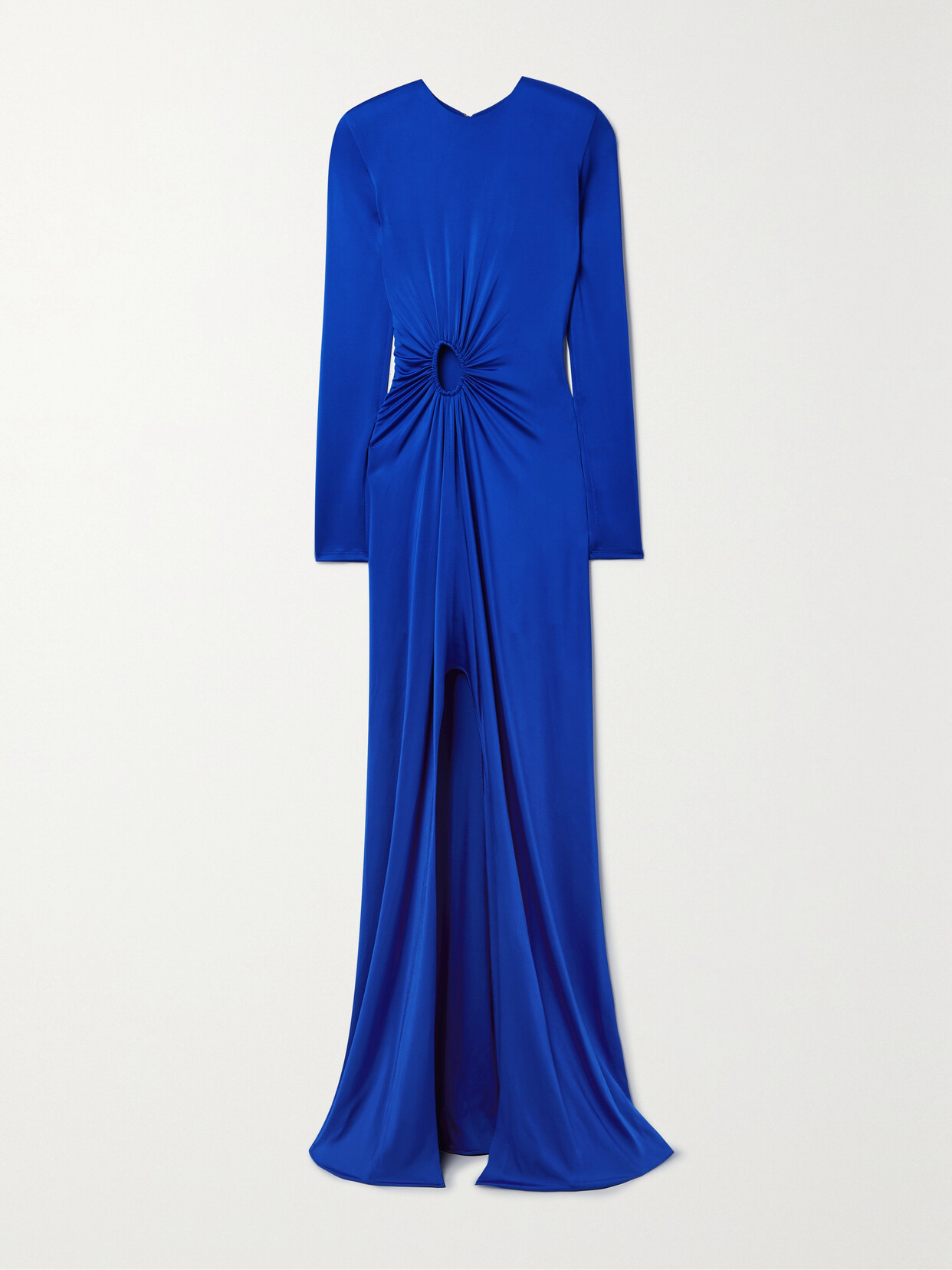 Et Ochs + Net Sustain Katherine Cutout Stretch-satin Jersey Gown - Blue