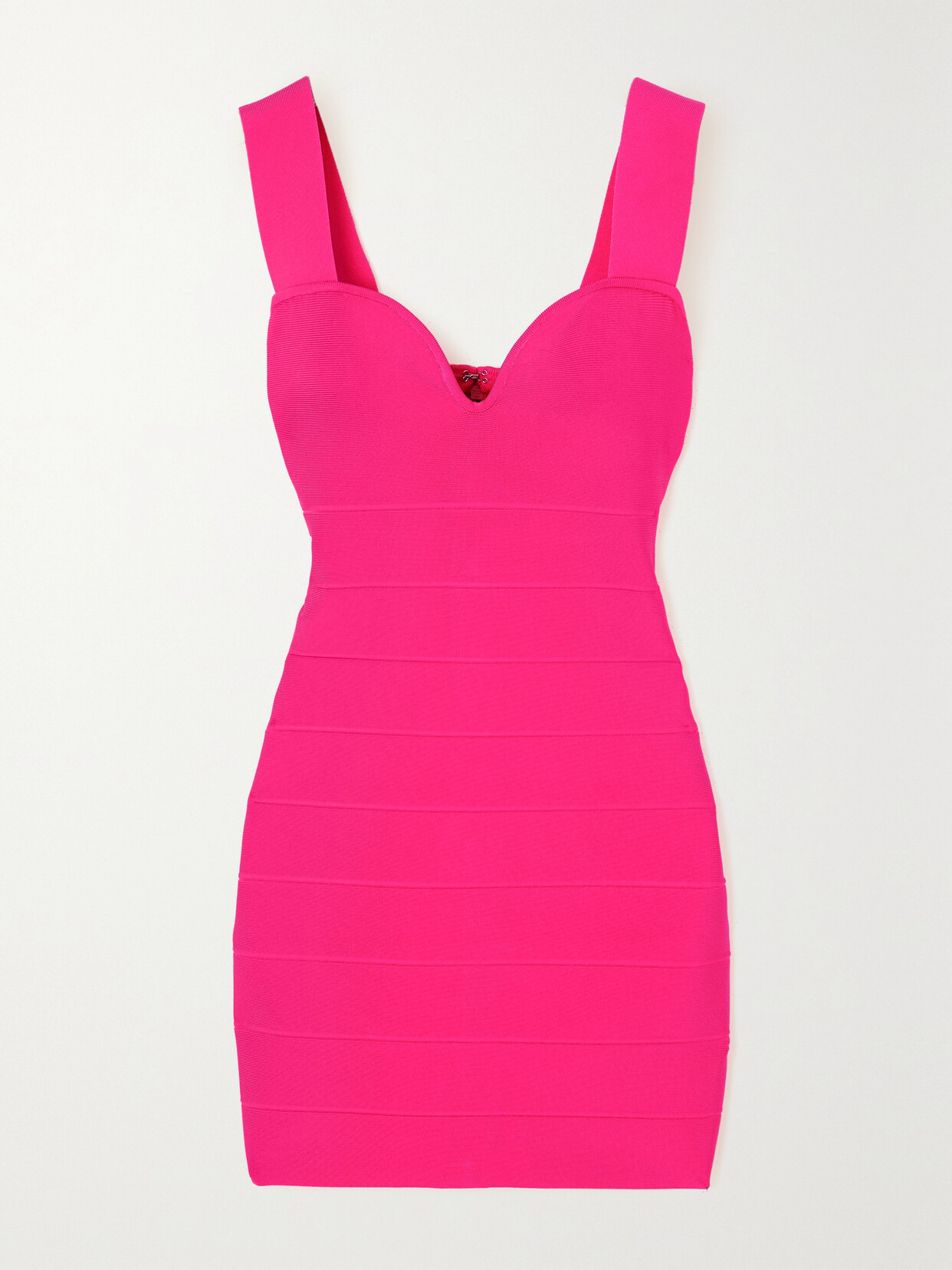 Hervé Léger - + Net Sustain Icon Recycled Bandage Mini Dress - Pink