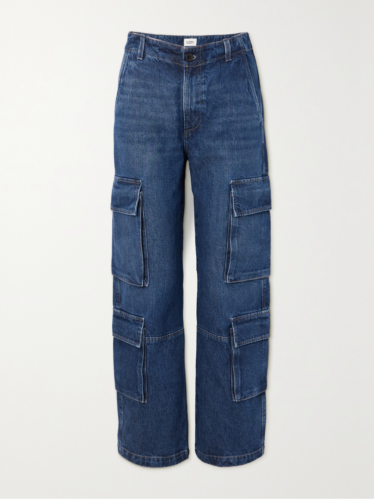 Citizens of Humanity - + Net Sustain Delena Cargo High-rise Organic Jeans - Blue