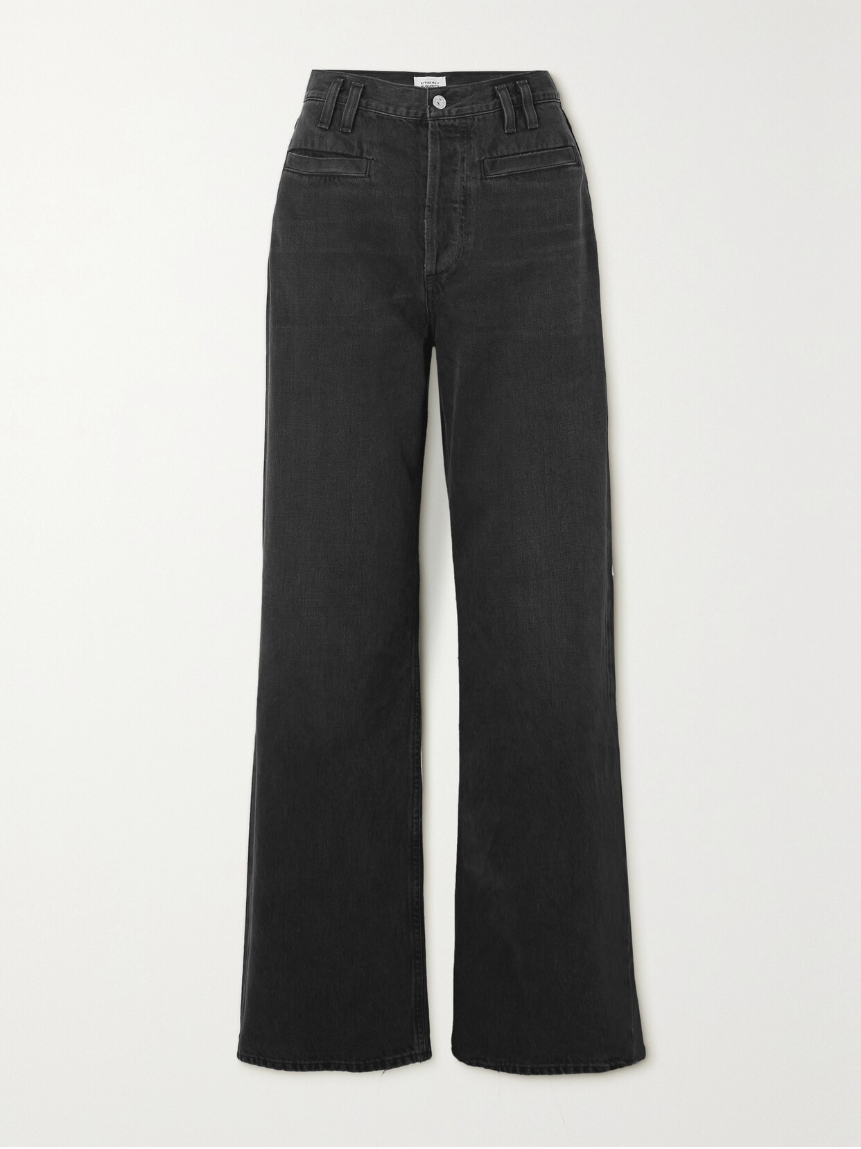 Citizens Of Humanity + Net Sustain Gaucho Low-rise Organic Jeans In Black