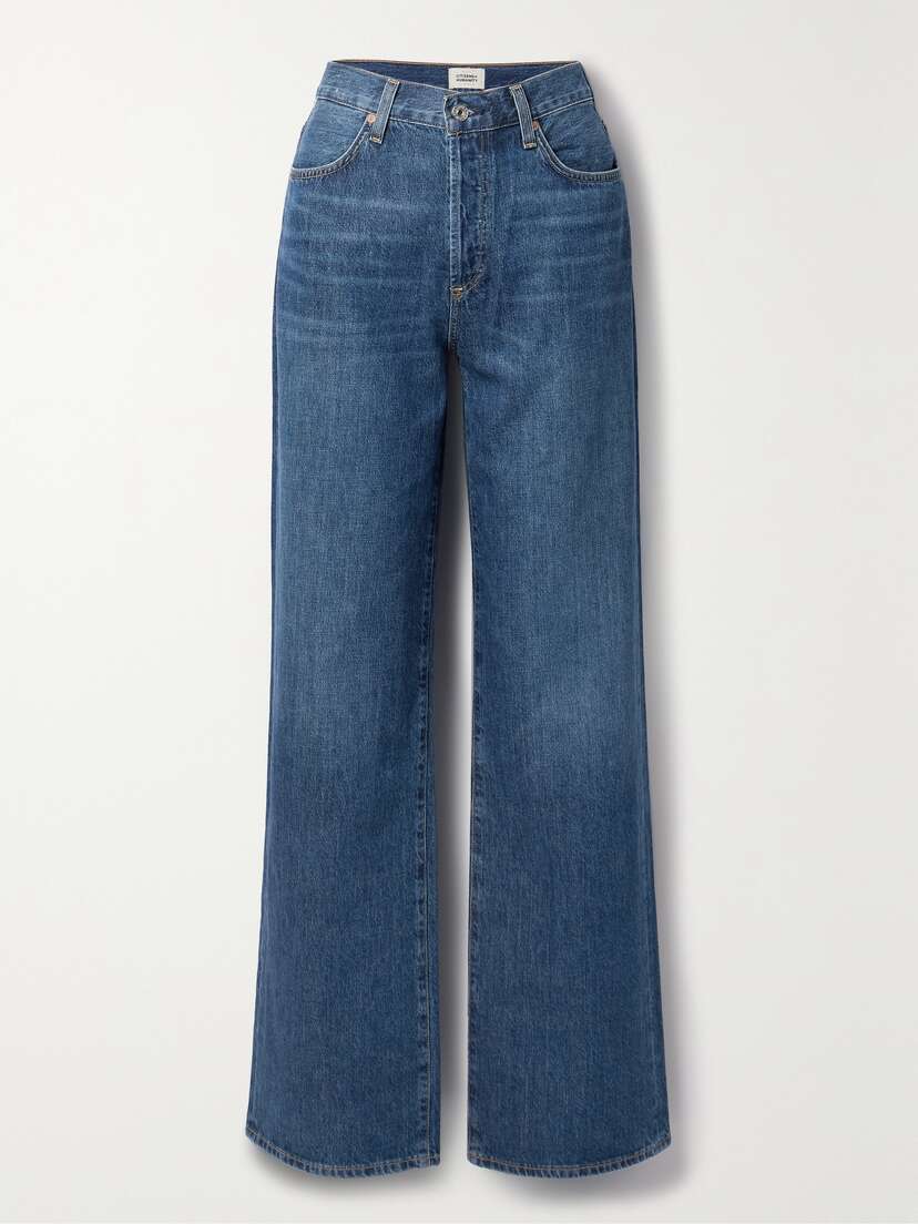 Citizens of Humanity + Net Sustain Annina High-rise Wide-leg Organic Jeans