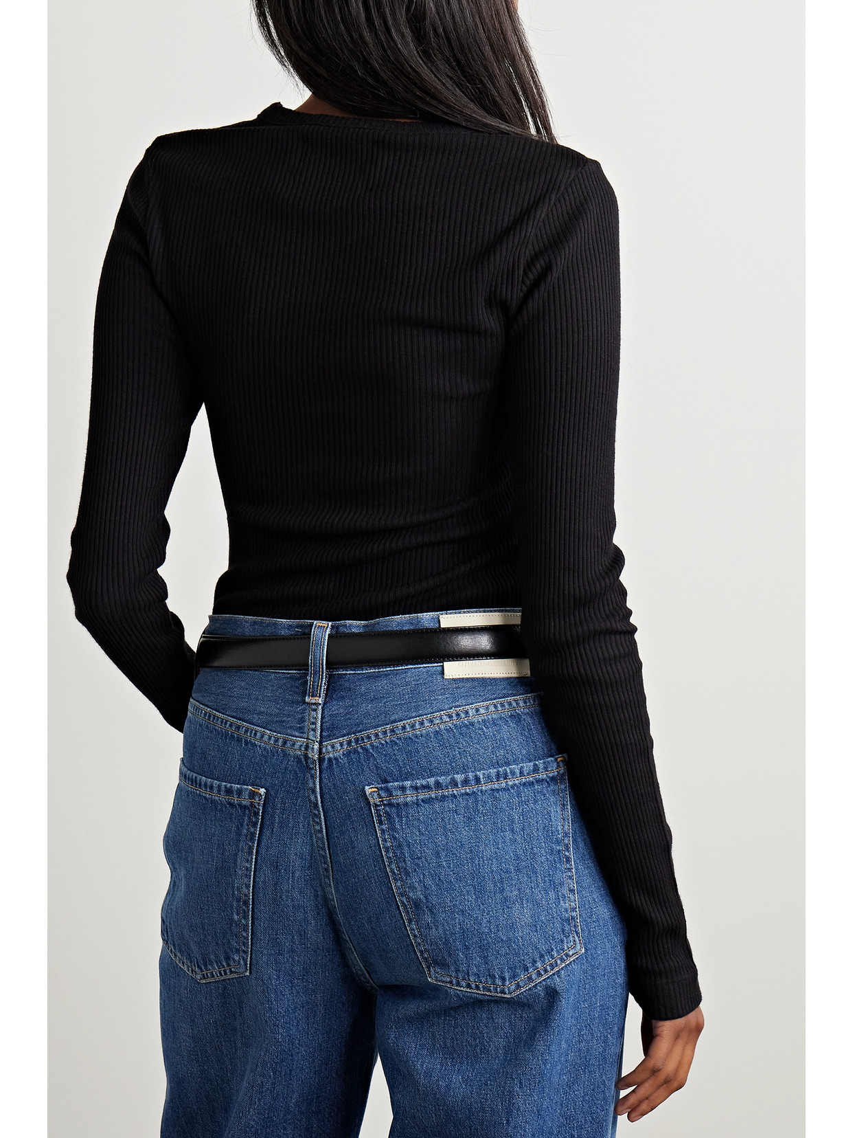 Citizen Of Humanity Citizens Of Humanity Bina Rib Crewneck Sweater In Black