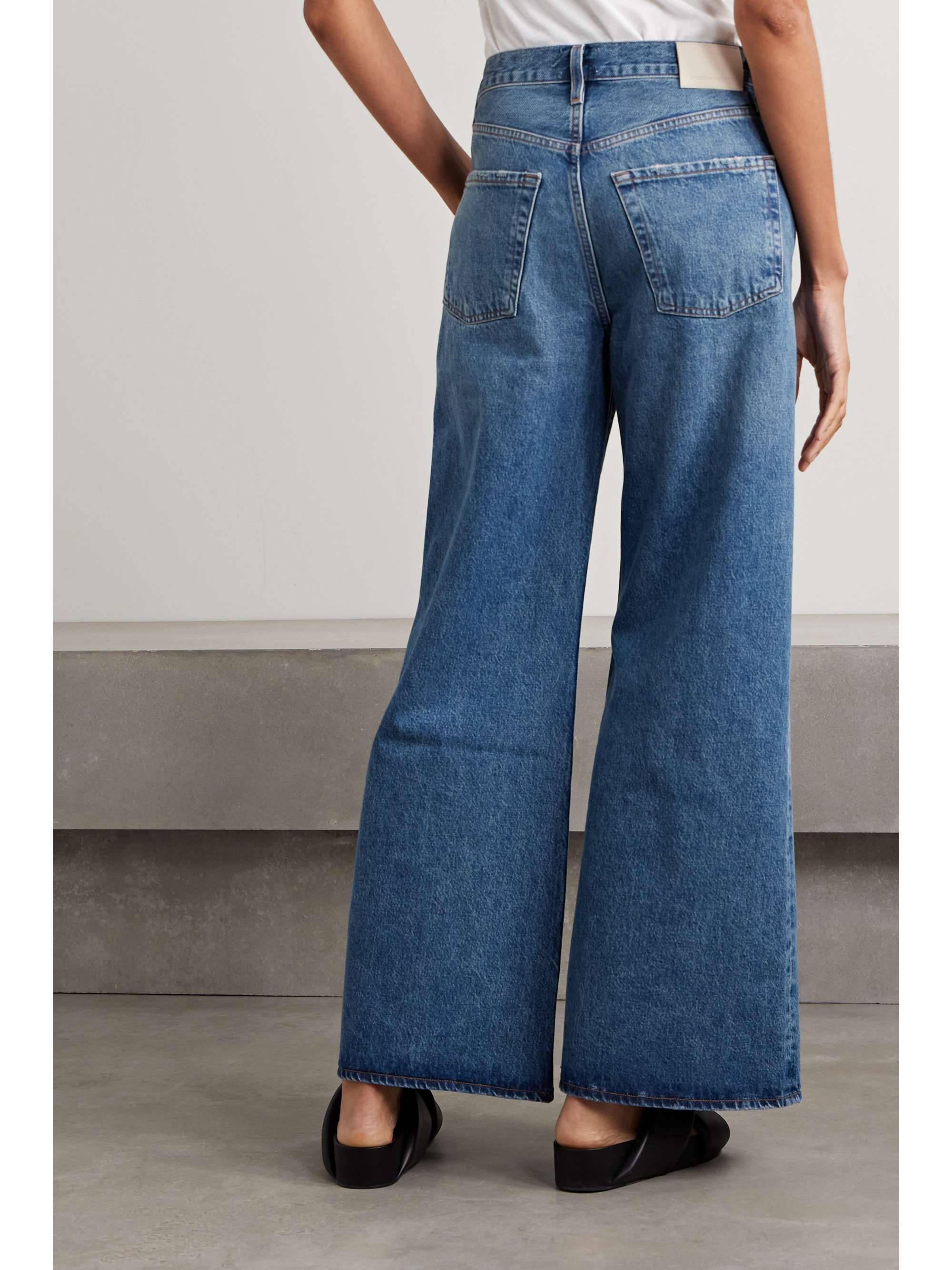 CITIZENS OF HUMANITY Beverly Slouch high-rise wide-leg organic jeans ...