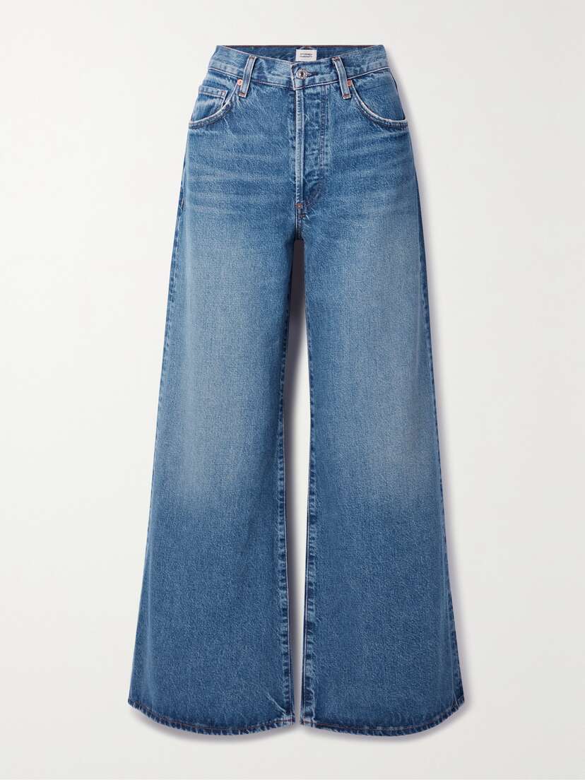 Citizens of Humanity + Net Sustain Beverly Slouch High-rise Wide-leg Organic Jeans