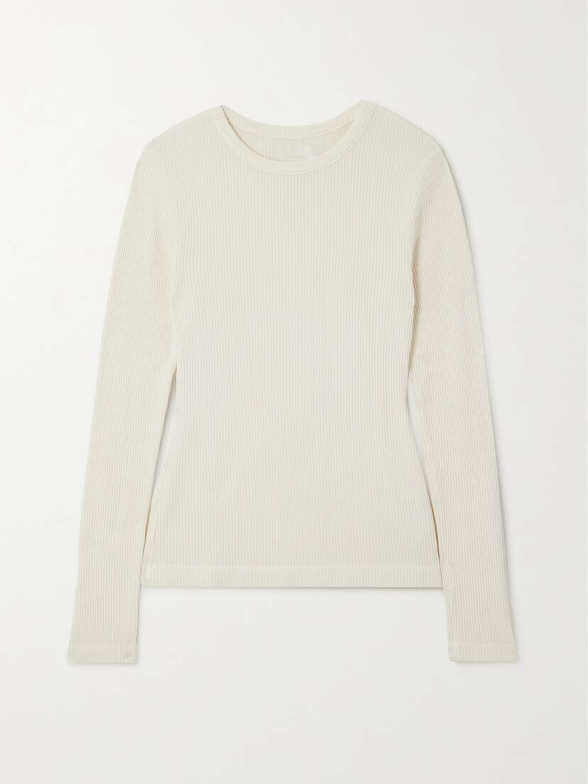 Citizens of Humanity + Net Sustain Bina Ribbed Lyocell And Organic Cotton-blend T-shirt - x large