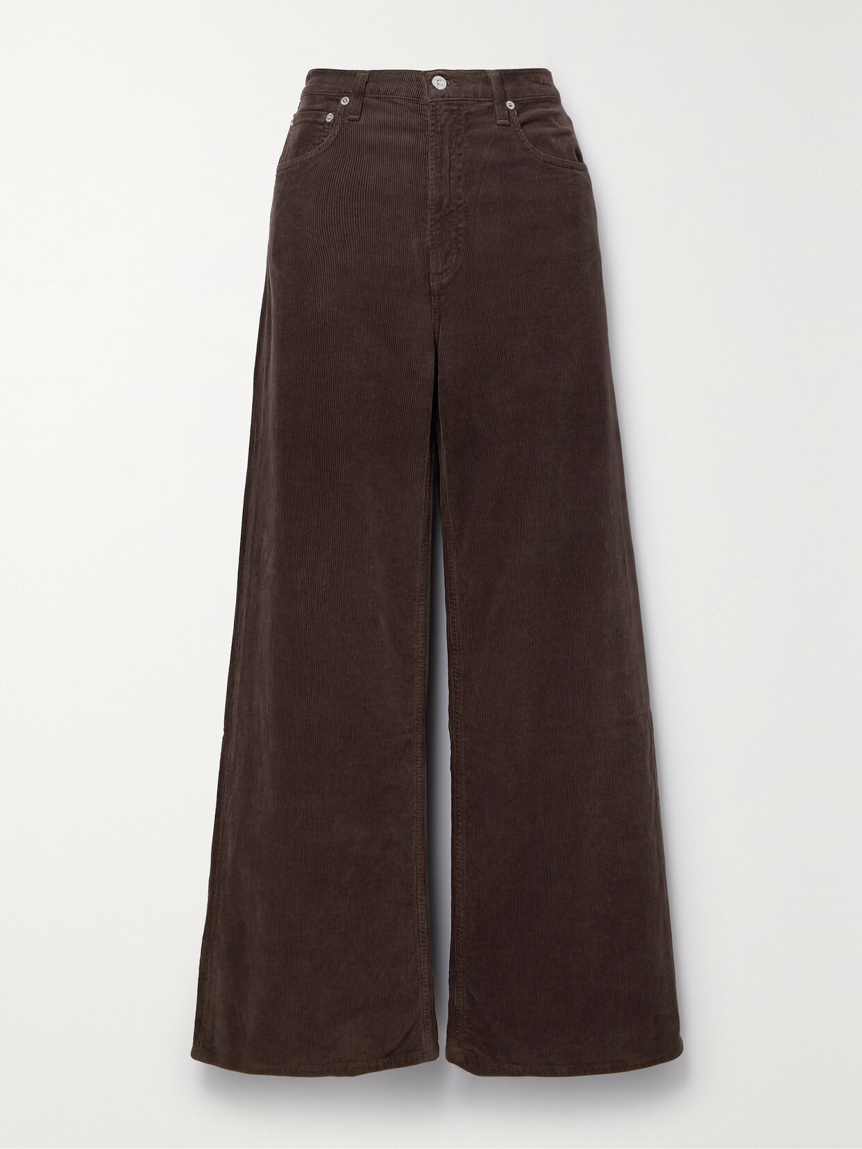 Citizens of Humanity - Paloma Cotton-blend Corduroy Wide-leg Pants - Brown