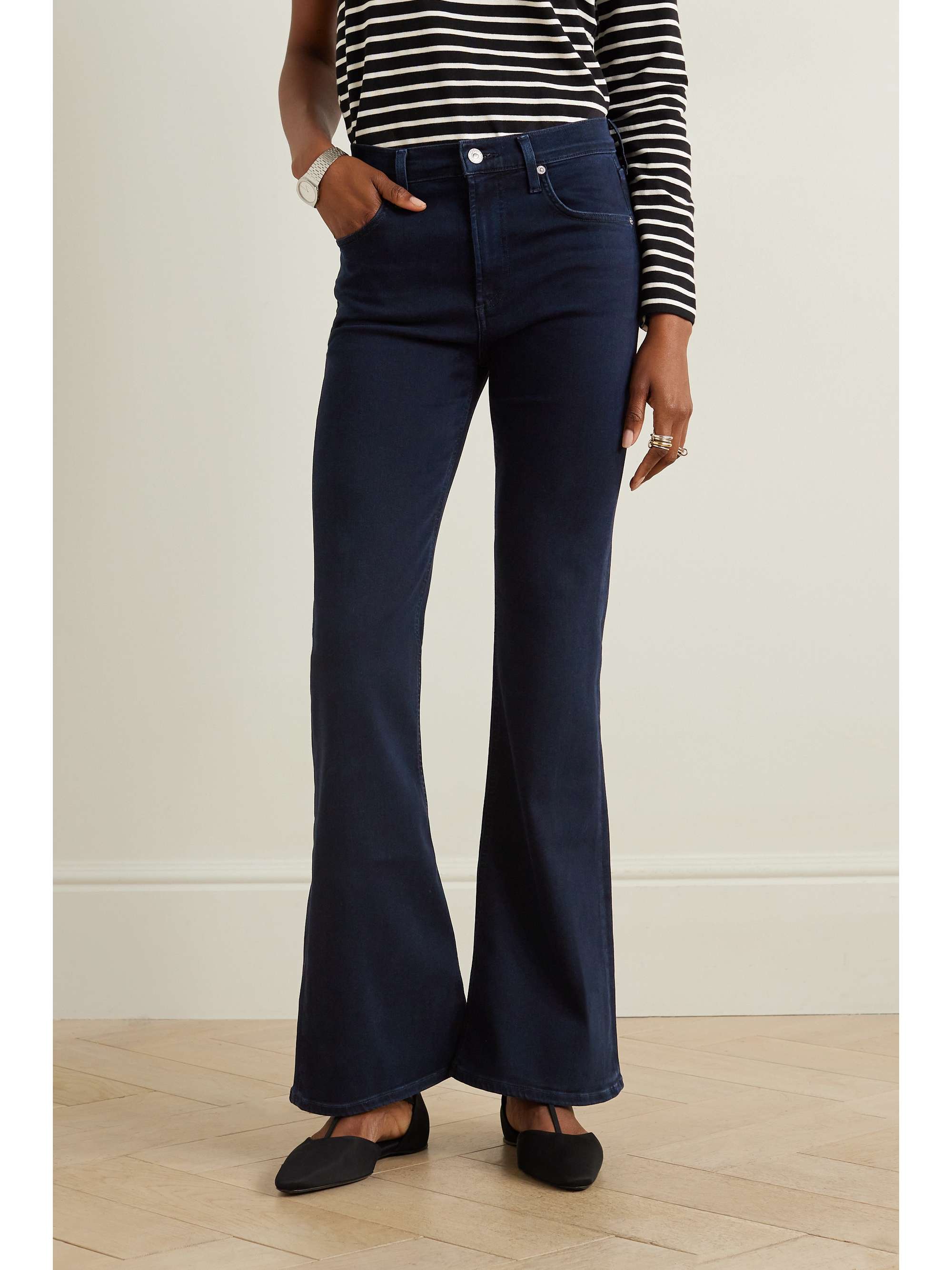 Blue Isola flared stretch-denim jeans | CITIZENS OF HUMANITY