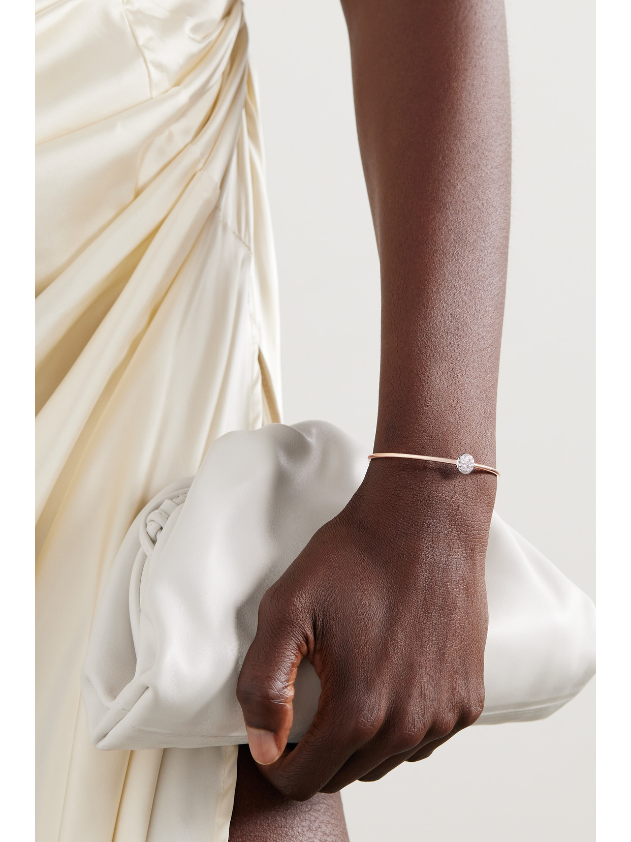 Pomellato Rhodium-plated 18-karat Rose Gold Diamond Cuff In Gold