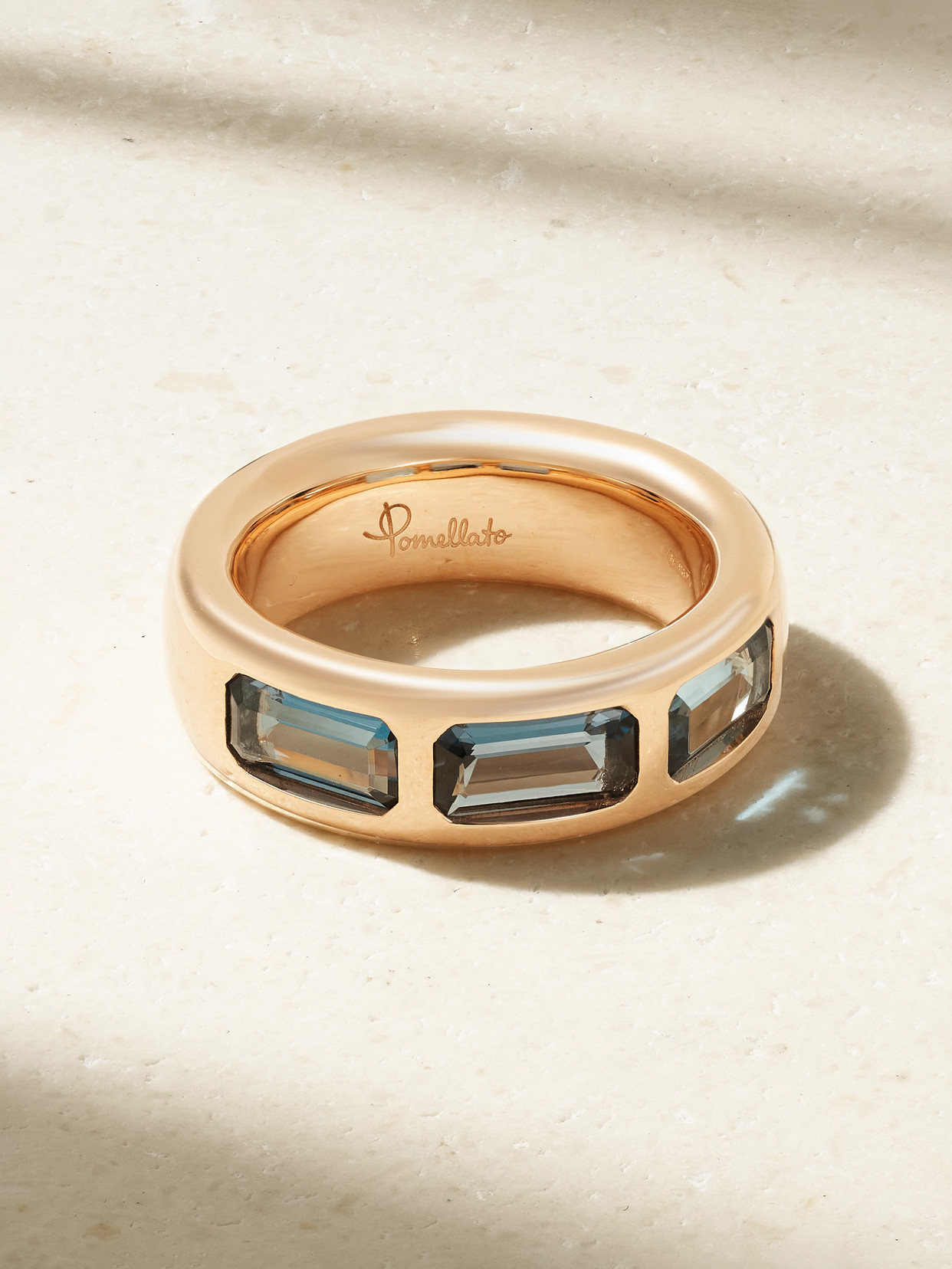 Pomellato Iconica 18-karat Rose Gold Topaz Ring