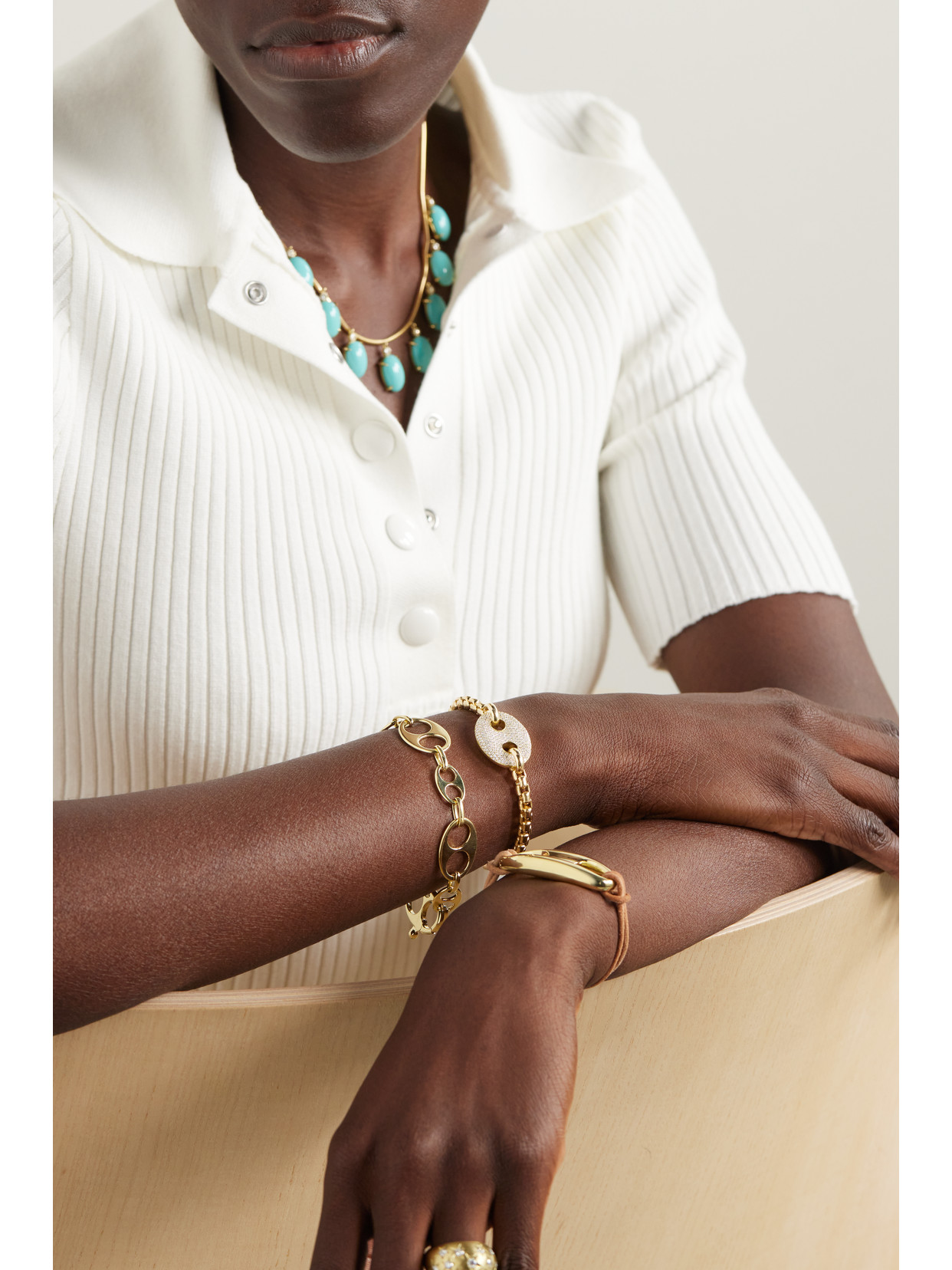 Jenna Blake 18-karat Gold Diamond Bracelet In Gold