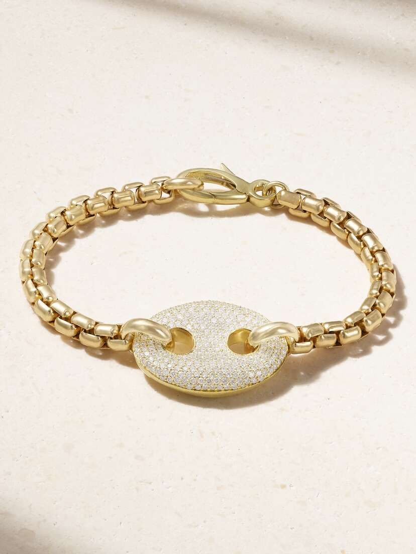 Jenna Blake 18-karat Gold Diamond Bracelet