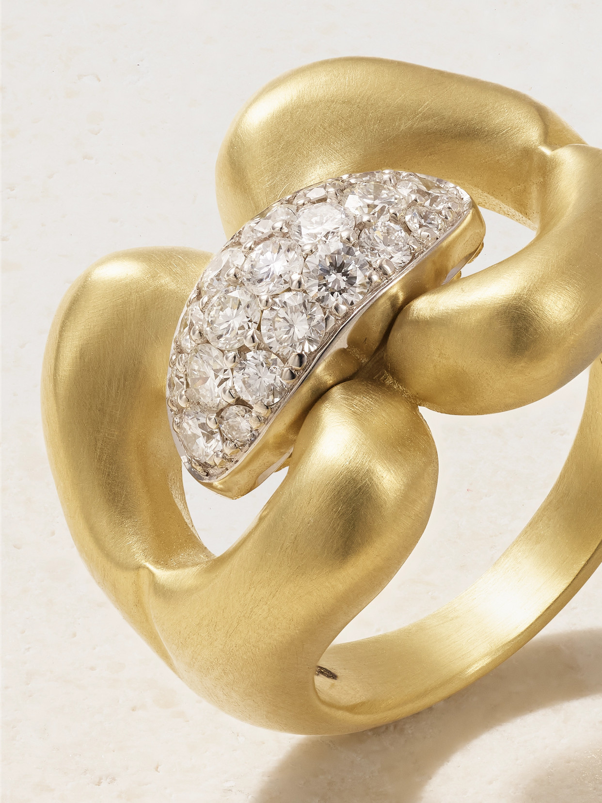 Jenna Blake Nautical 18-karat Gold Diamond Ring In Gold