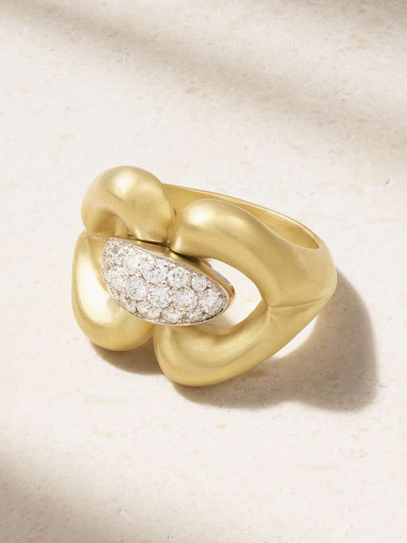 Jenna Blake Nautical 18-karat Gold Diamond Ring