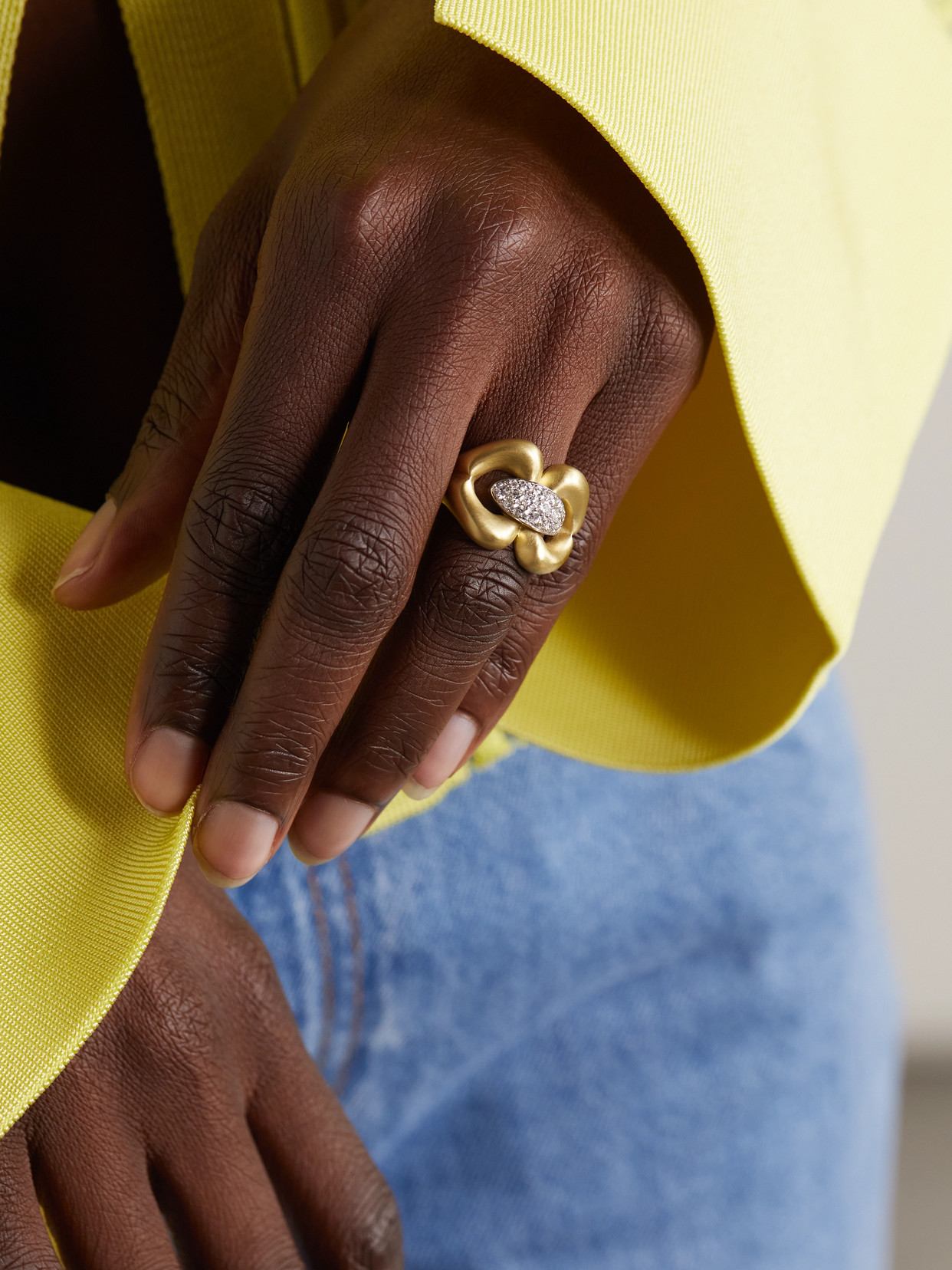 Jenna Blake Nautical 18-karat Gold Diamond Ring In Gold