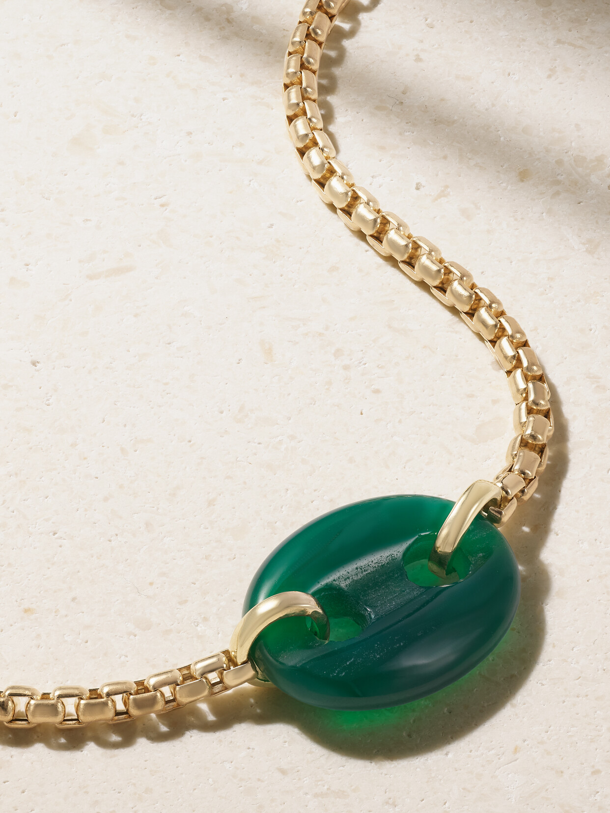 Jenna Blake 18-karat Chrysoprase Necklace