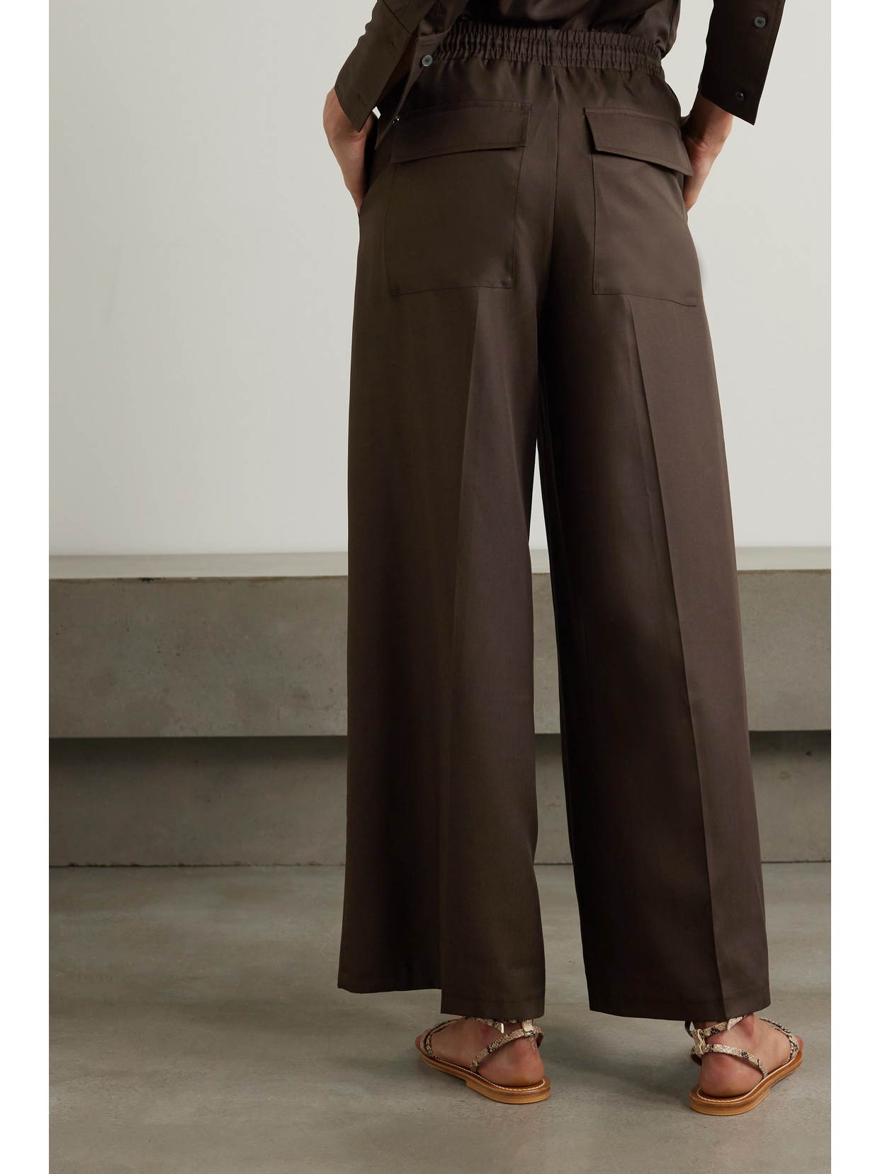 NINETY PERCENT AMY TENCEL LYOCELL WIDE-LEG PANTS