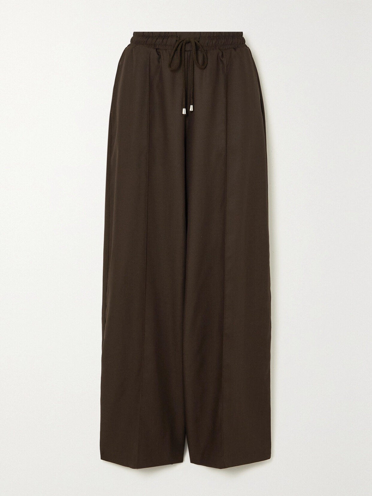 Ninety Percent - Amy Tencel Lyocell Wide-leg Pants - Brown