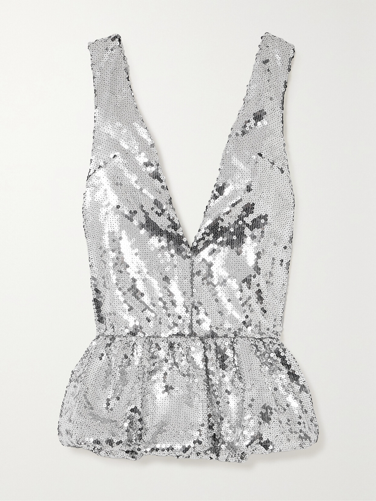 16ARLINGTON - Salina Sequined Tulle Mini Dress - Silver