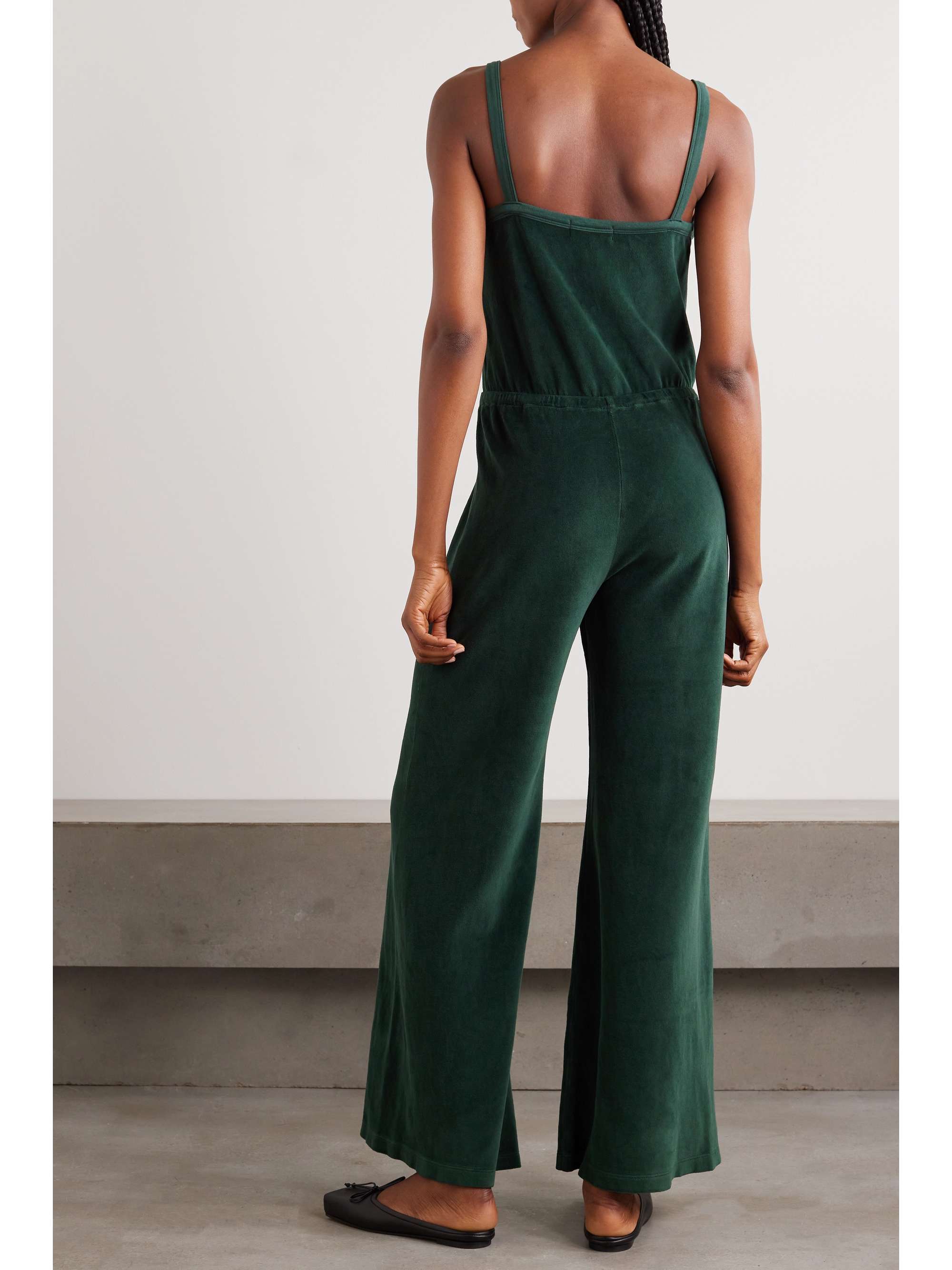 SUZIE KONDI Elma cotton-blend terry jumpsuit