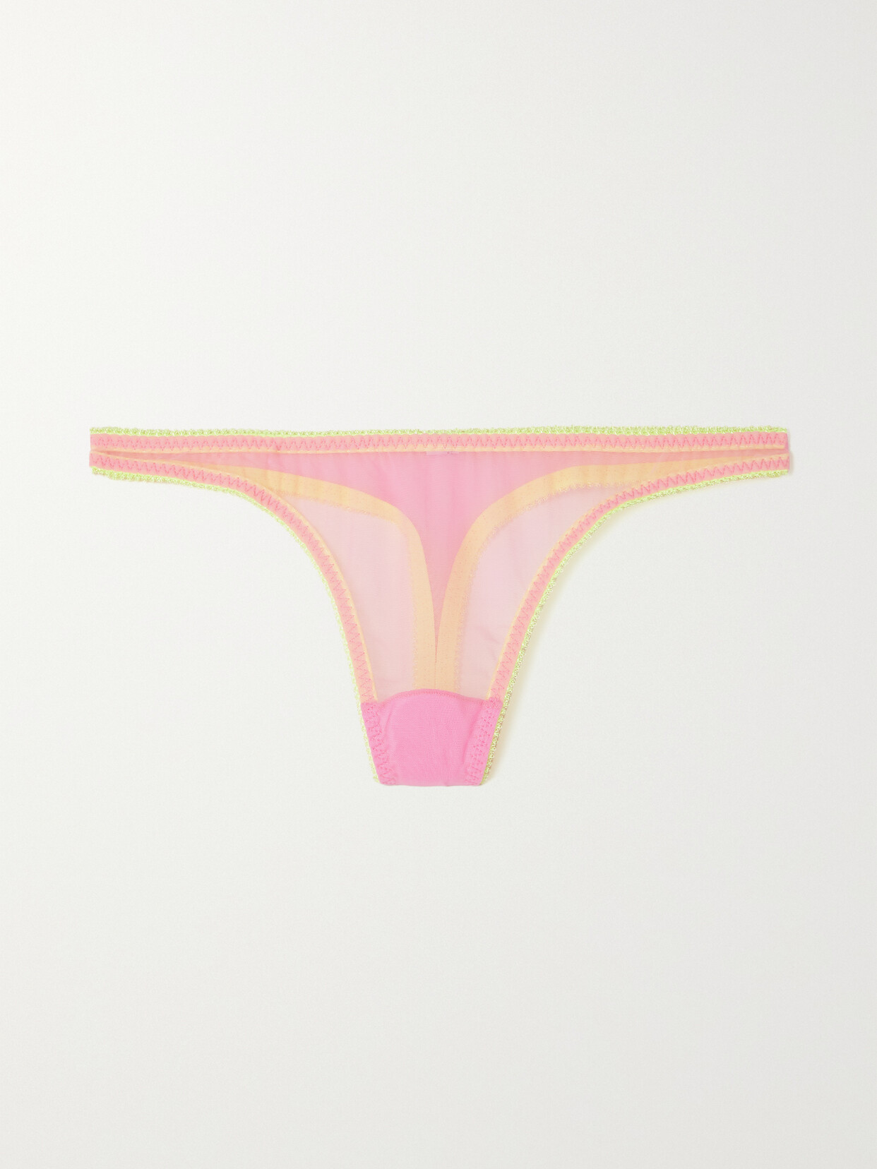 Dora Larsen - Ines Clean Stretch Recycled-tulle Thong - Pink