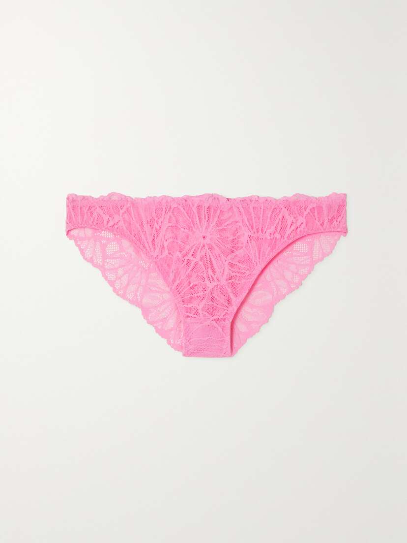 Dora Larsen Vita Graphic Stretch Recycled-lace Briefs - UK 16