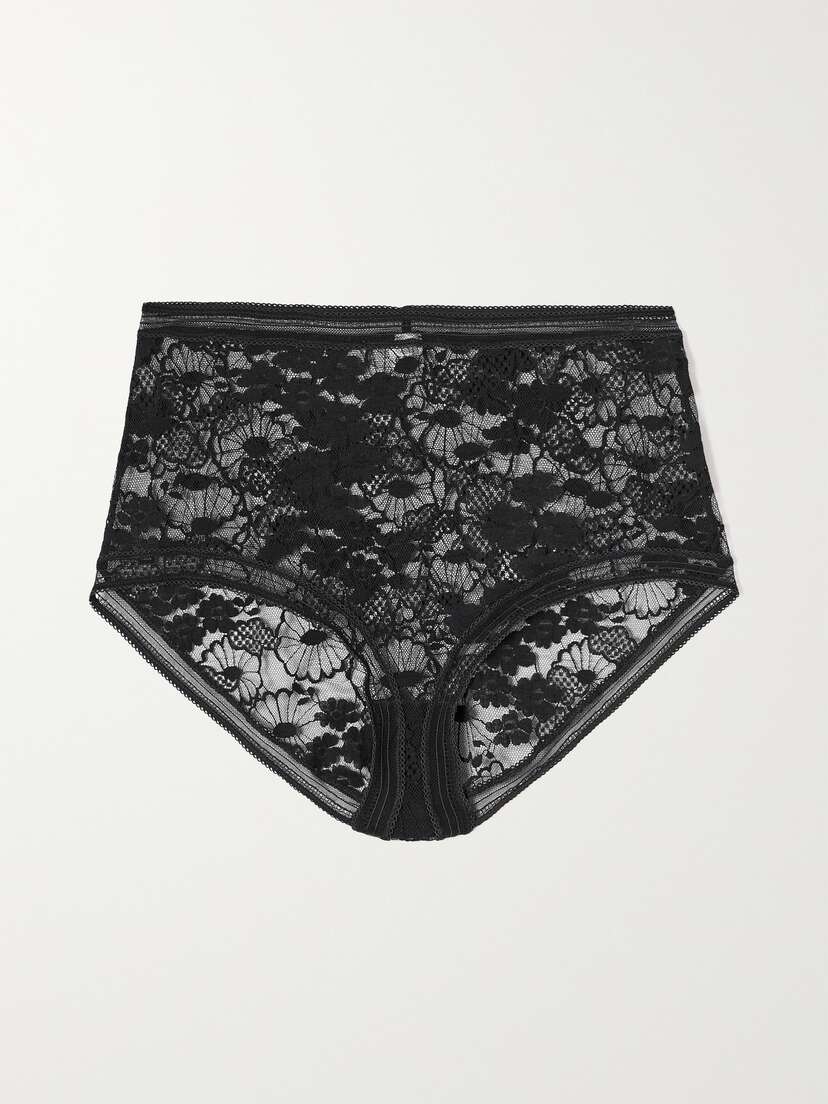 Eres Pollen Acacia Picot-trimmed Lace Briefs