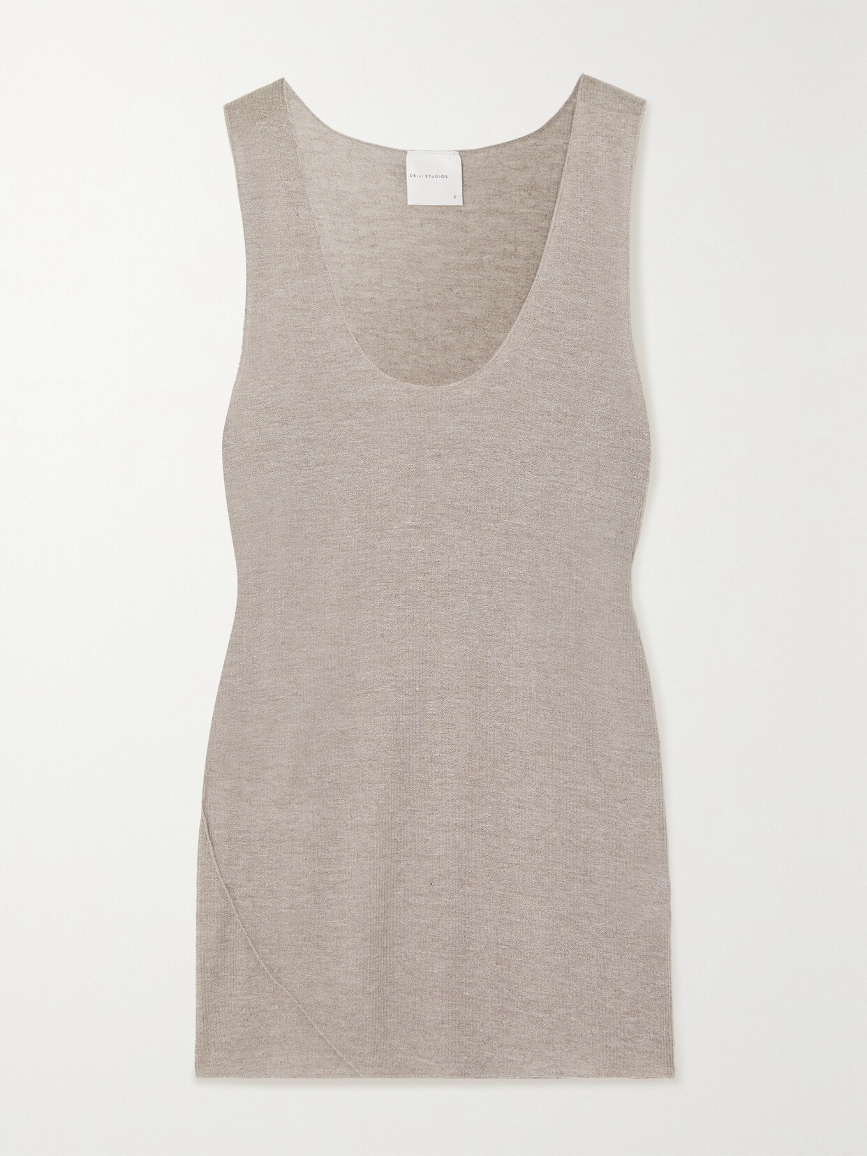 Deiji Studios - Ribbed-knit Tank - Gray