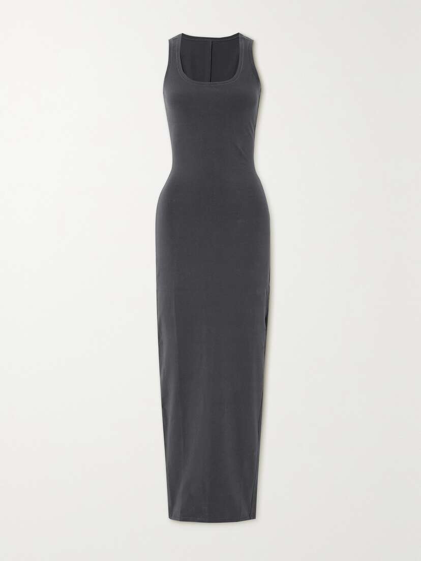 Skims New Vintage coop Neck Long Dress - Ash