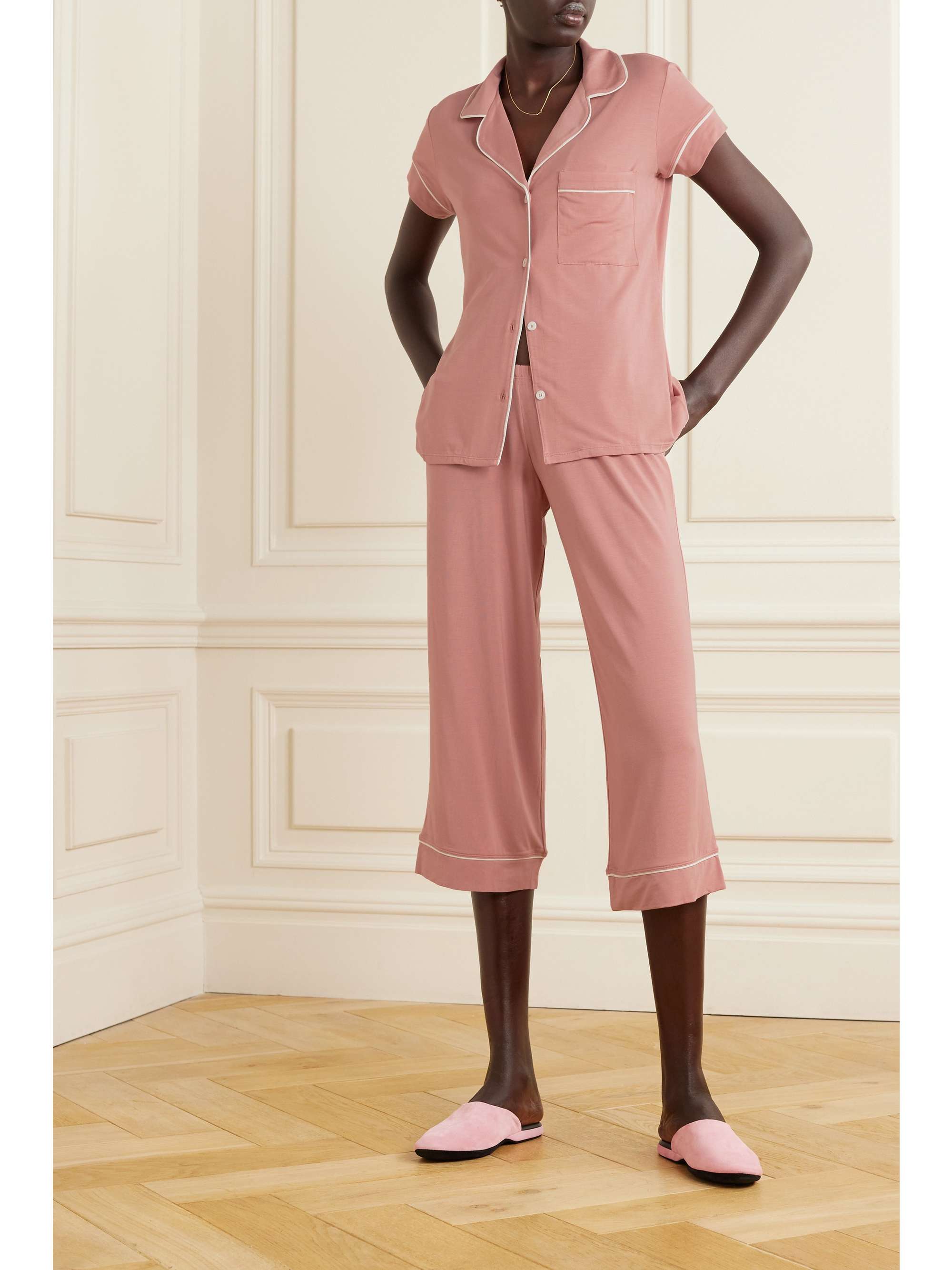 EBERJEY + NET SUSTAIN Gisele stretchTENCEL modal jersey pajama set