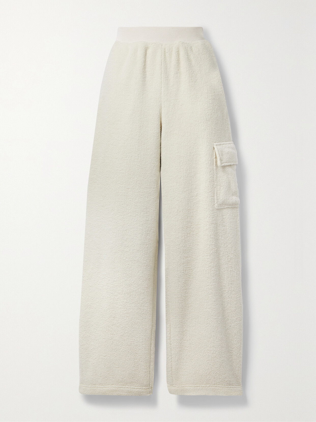 Skin Ceda Recycled-fleece Pants In Ecru