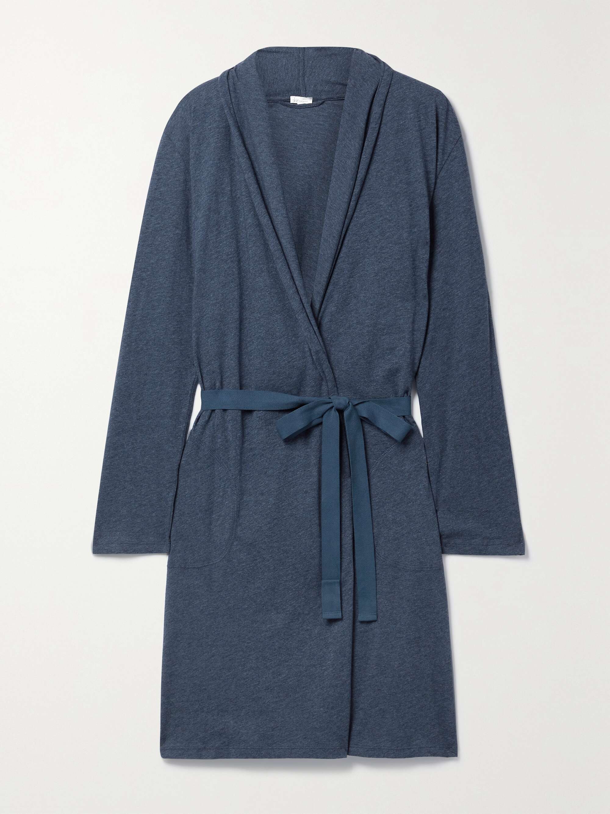 SKIN Coleen organic Pima cotton-jersey robe | NET-A-PORTER