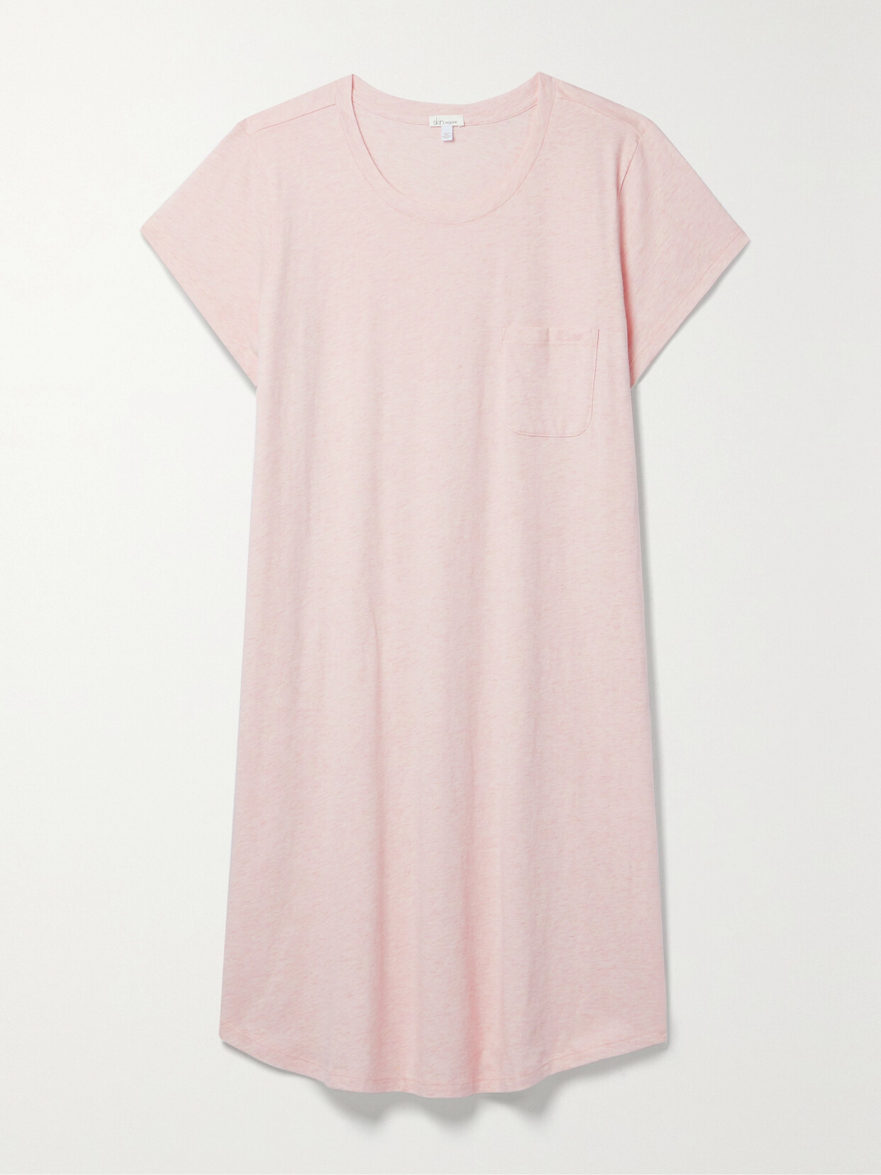 Skin - Carissa Organic Pima Cotton-jersey Nightdress - Pink