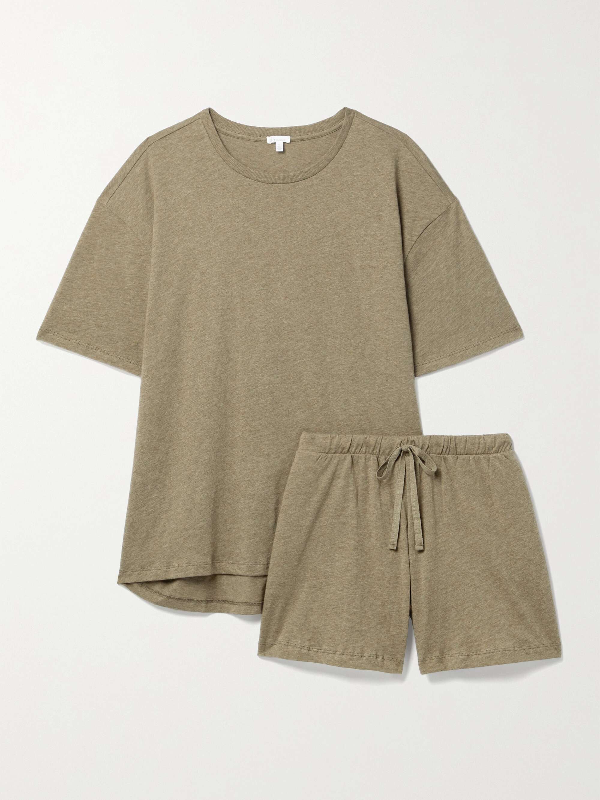 SKIN Carla Casey organic Pima cottonjersey pajama set NETAPORTER