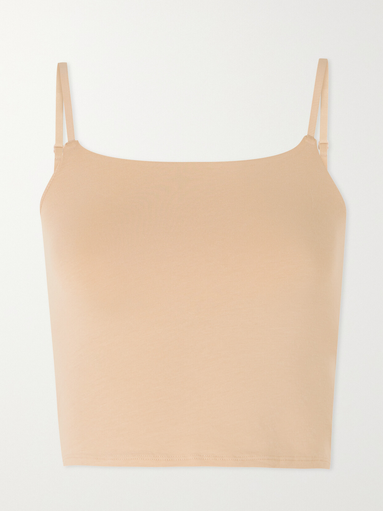 Skin - + Net Sustain Gia Stretch Organic Pima Cotton-blend Camisole - Neutrals