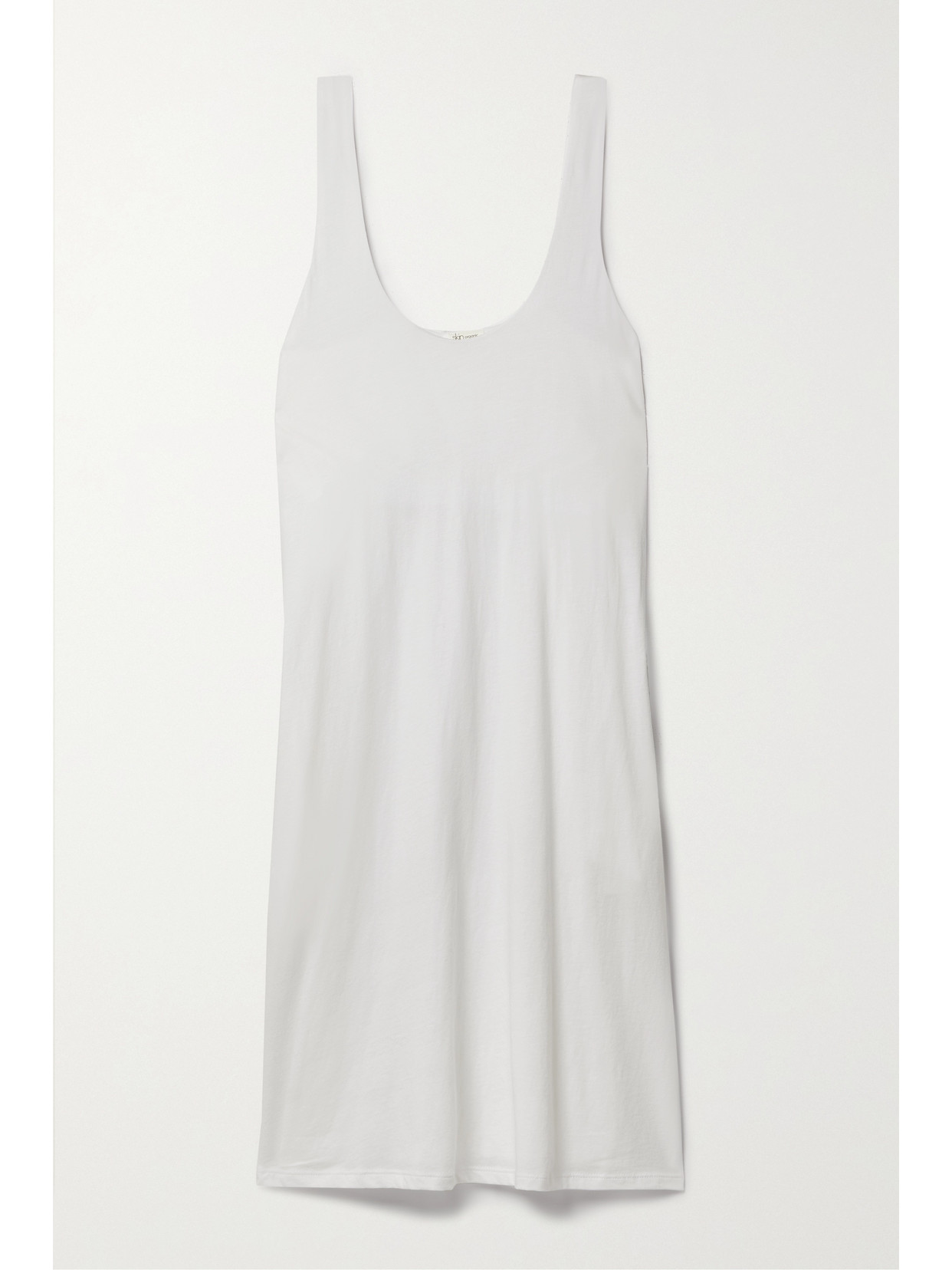 Skin - Catherine Organic Pima Cotton-jersey Chemise - White