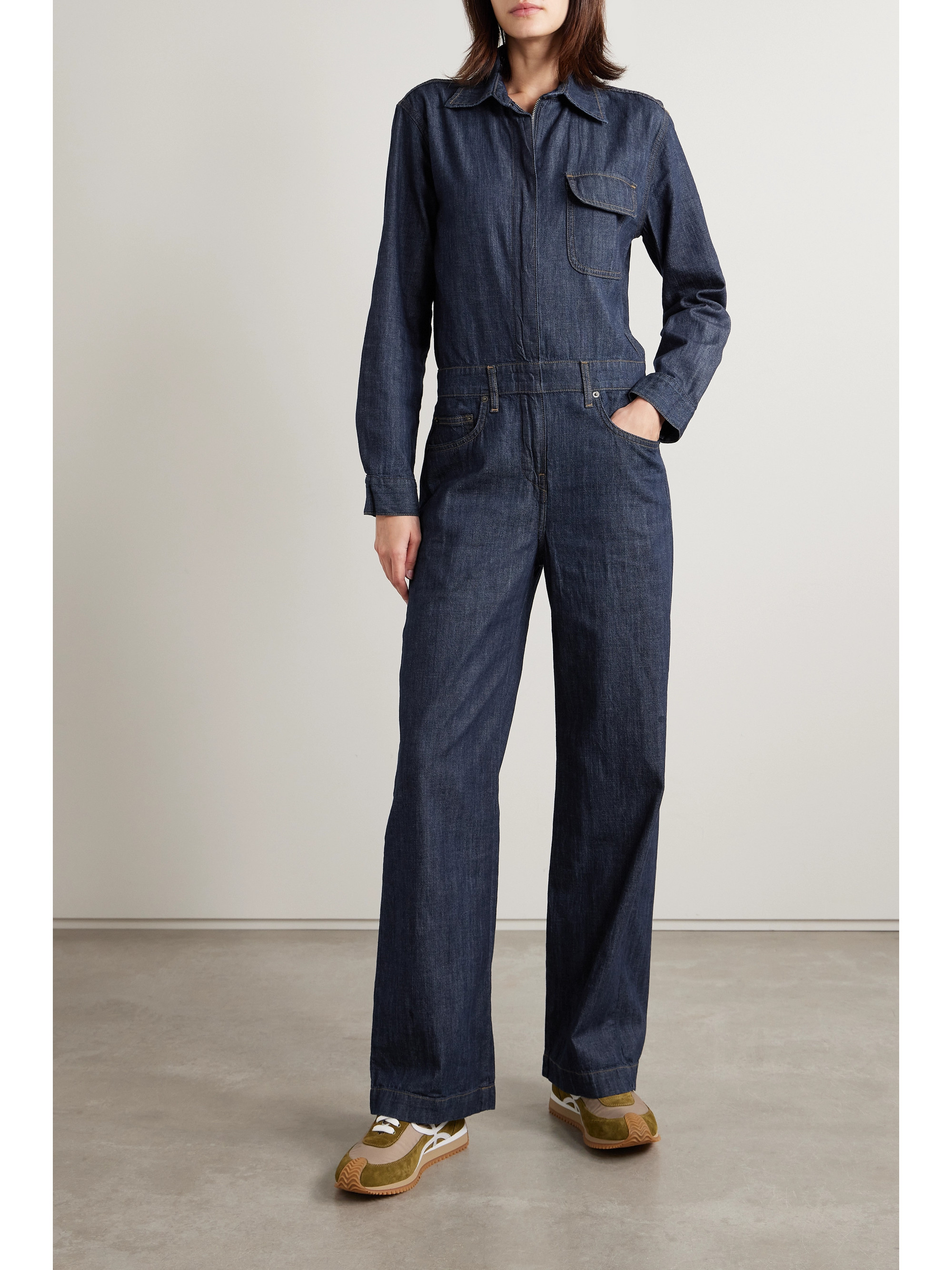 RIVET UTILITY Boyfriend denim jumpsuit thumbnail