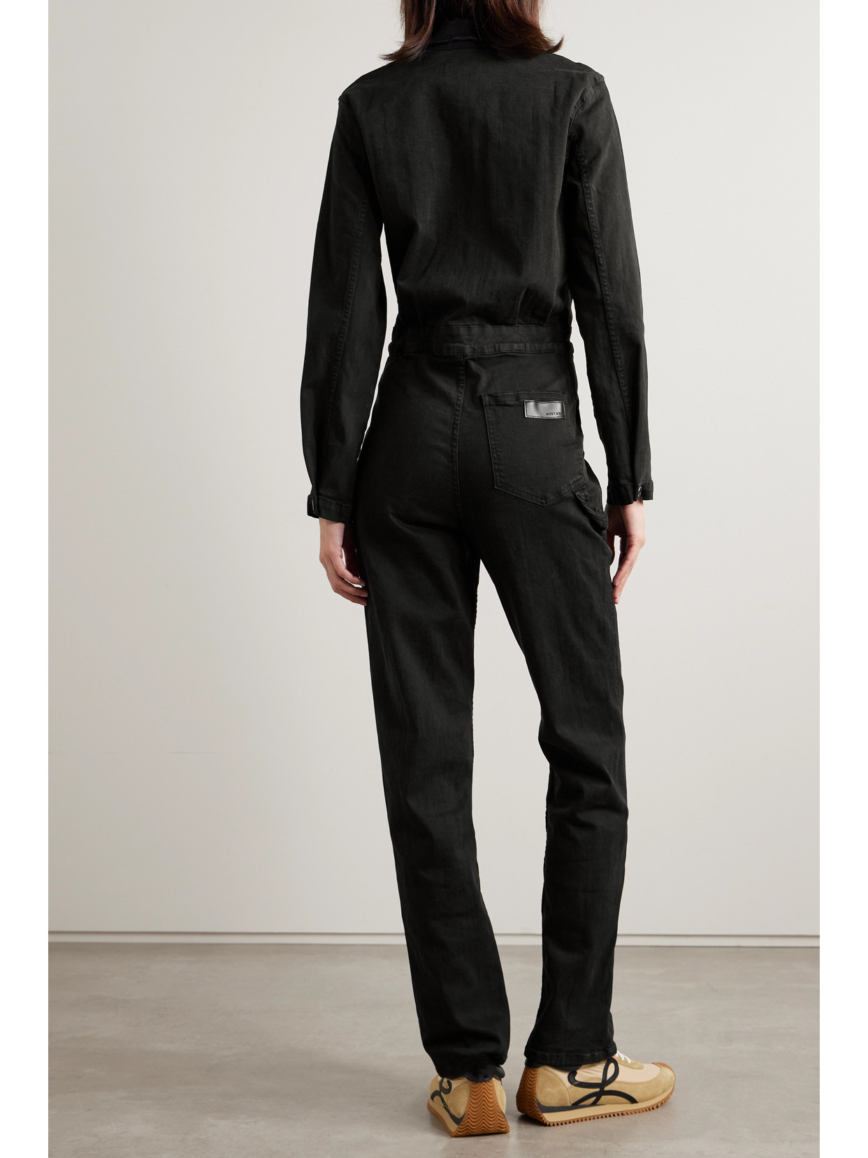 Rivet Utility Powerhouse Stretchdenim Jumpsuit In Black ModeSens