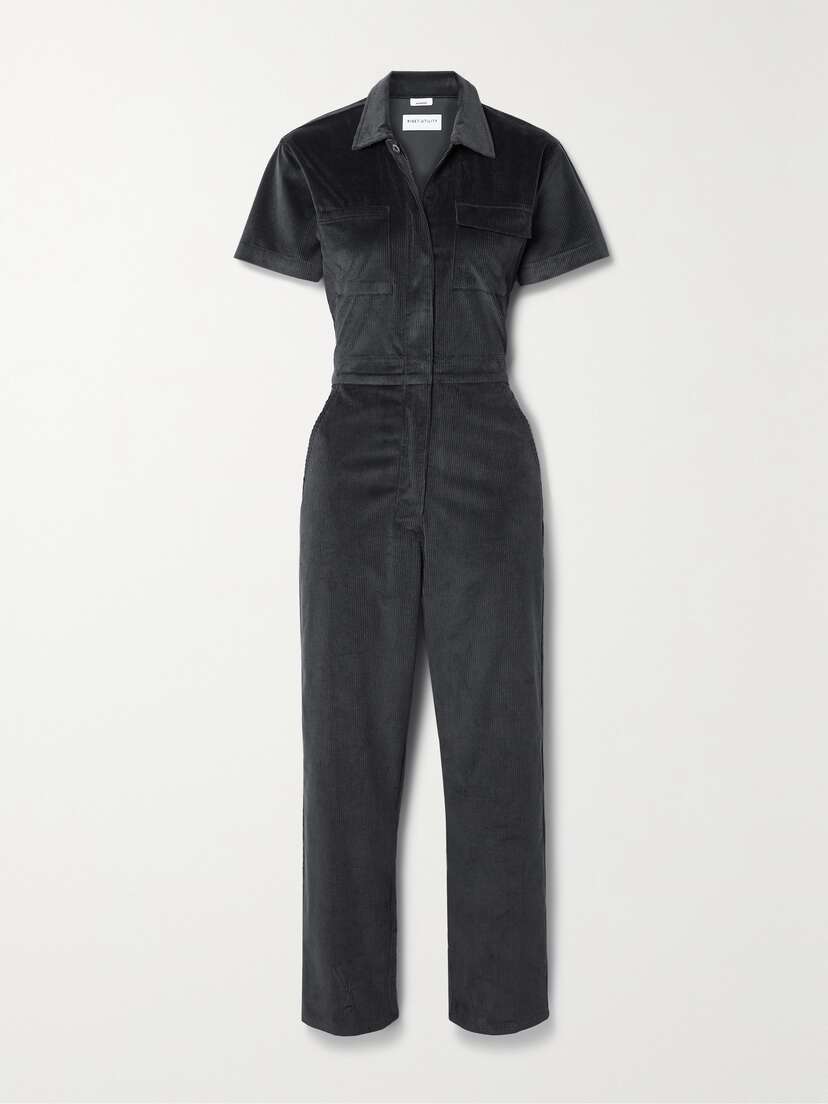 Rivet Utility + Net Sustain Worker Cotton-blend Corduroy Jumpsuit