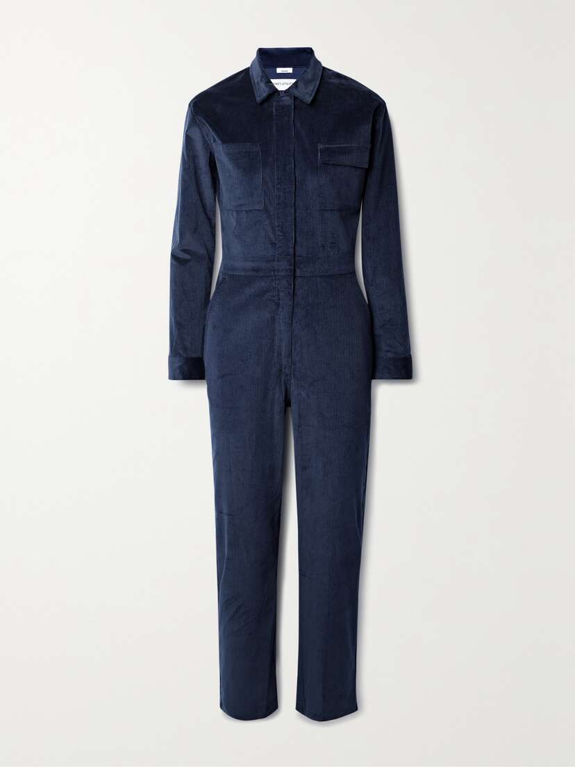 Rivet Utility Bigwig Cropped Cotton-blend Corduroy Jumpsuit