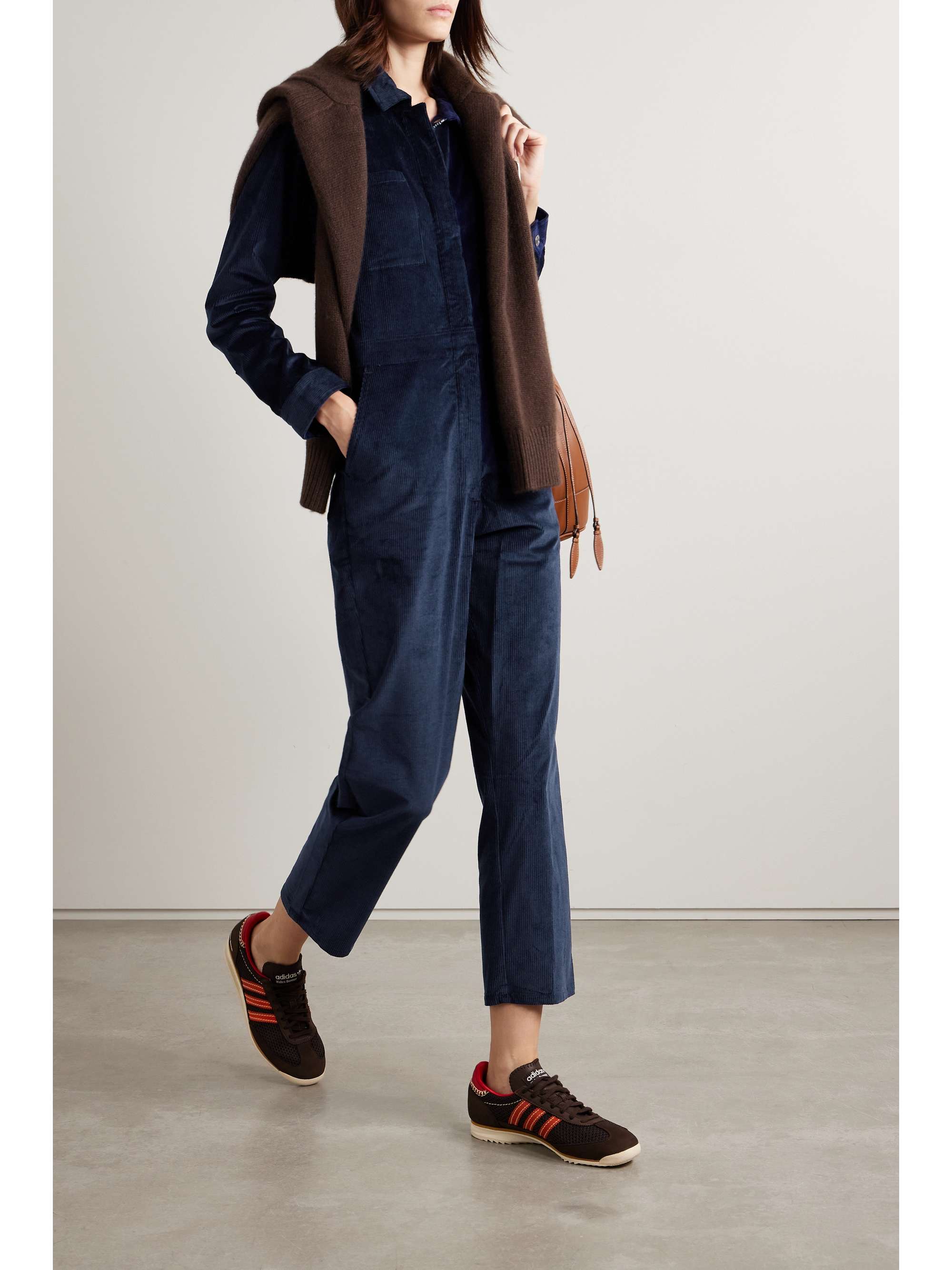 Blue deals corduroy jumpsuit