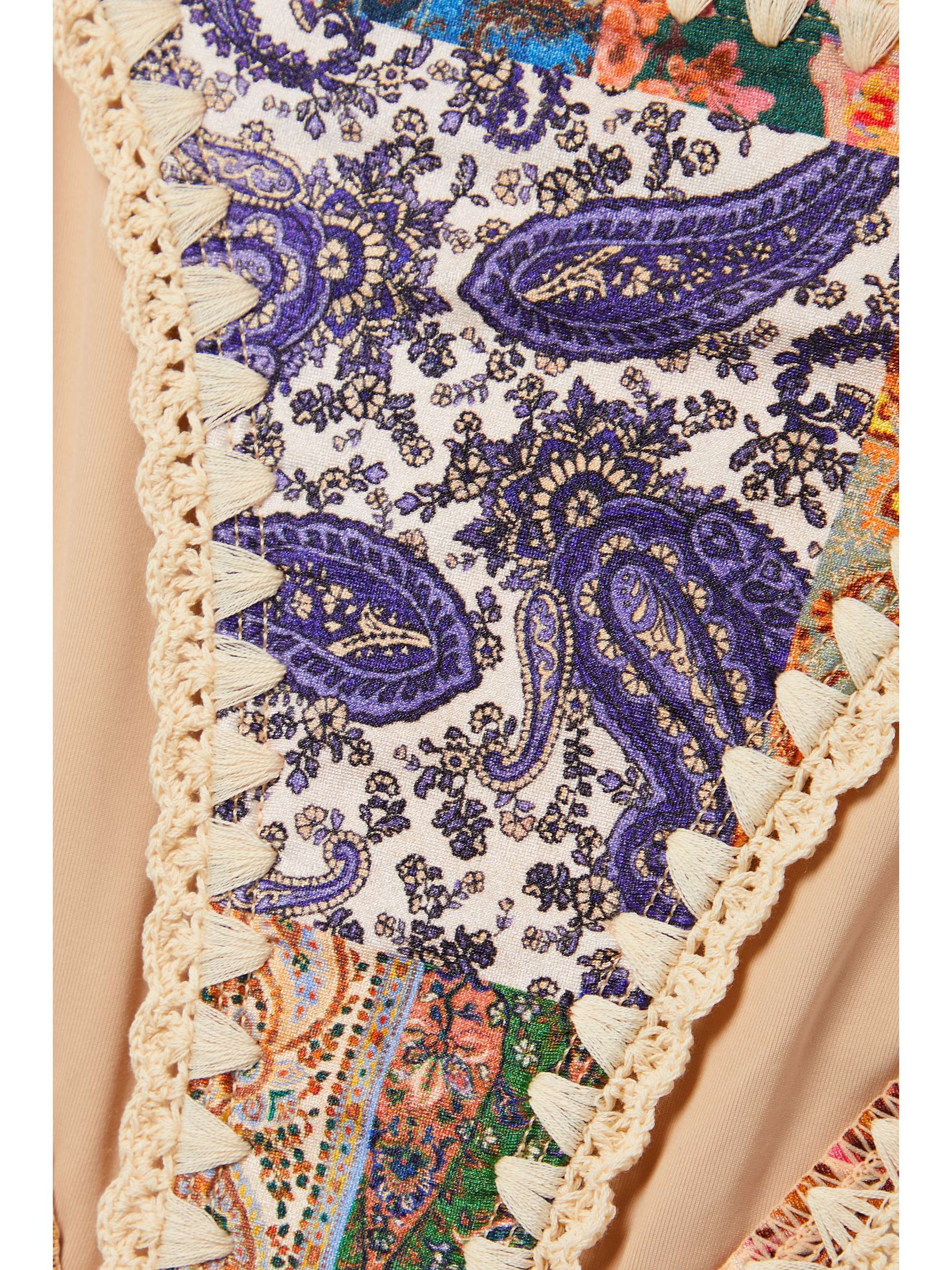 ZIMMERMANN Devi crochet-trimmed paisley-print bikini
